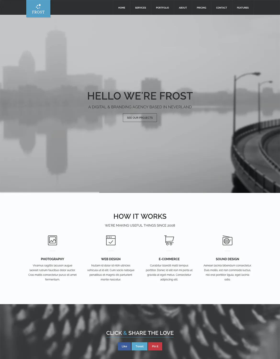 Frost - Multipurpose Responsive One Page插图2