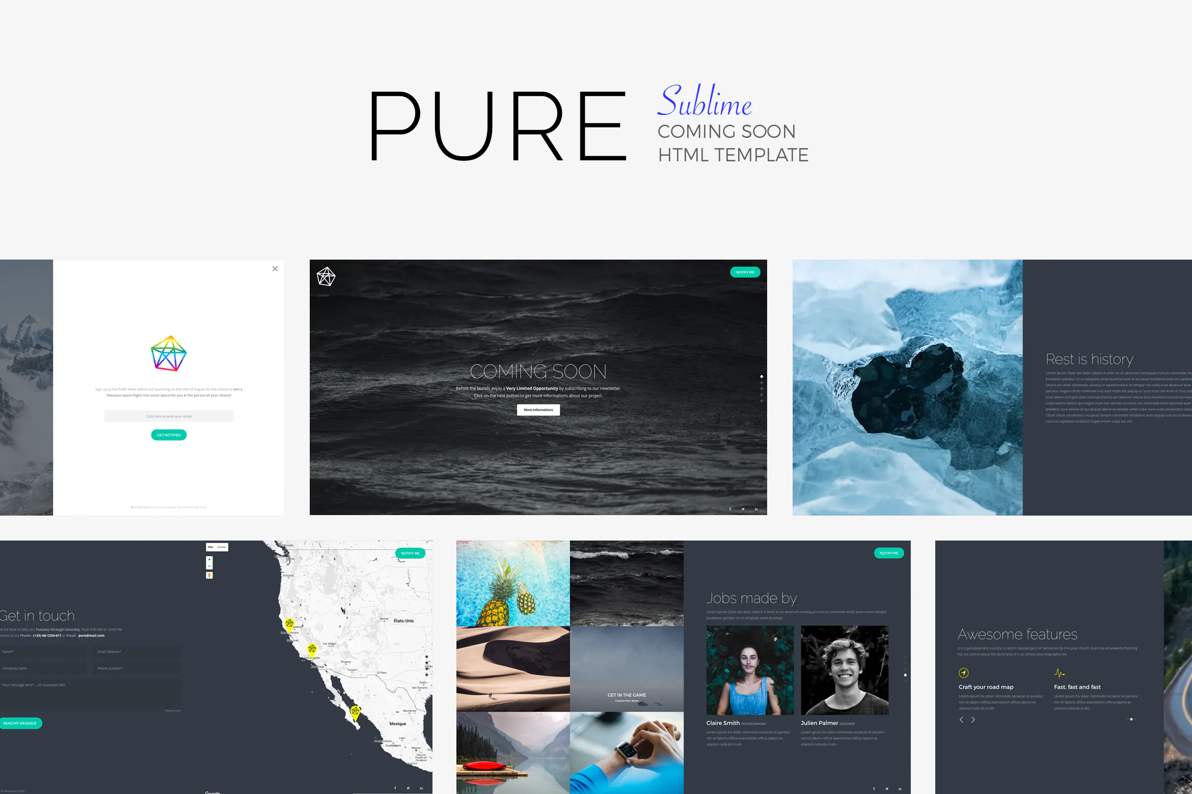 PURE - Sublime Coming Soon Template插图