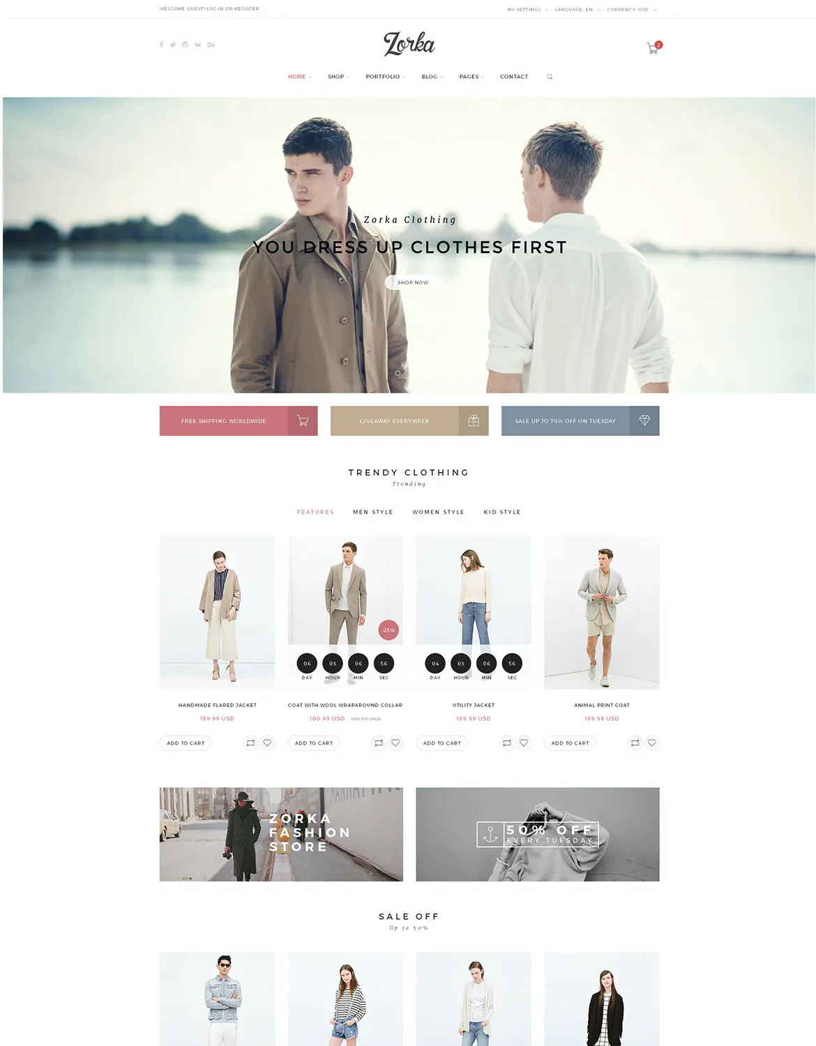 Zorka - An Intuitive Fashion HTML5 Template插图1