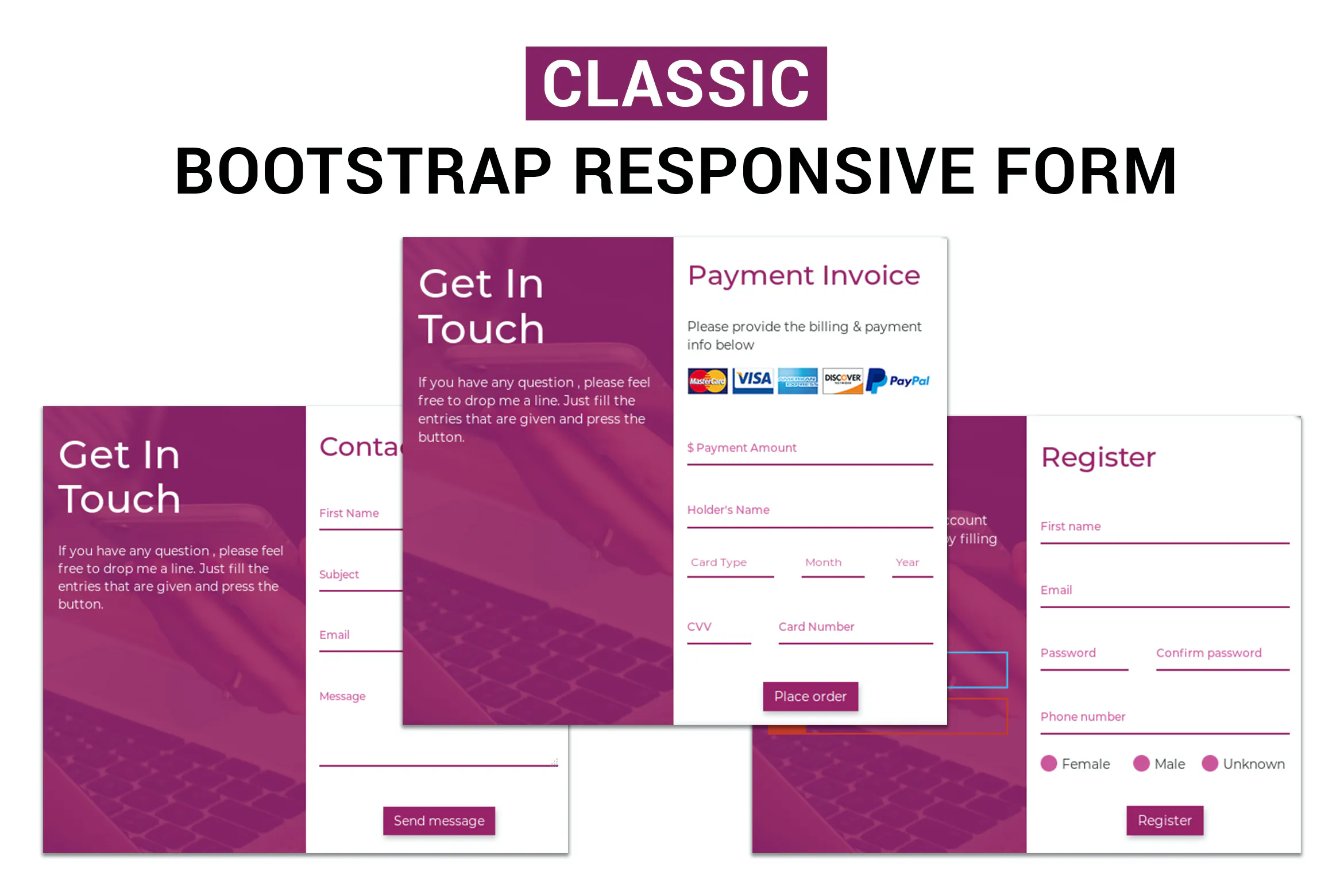 Classic - Bootstrap Responsive Form插图