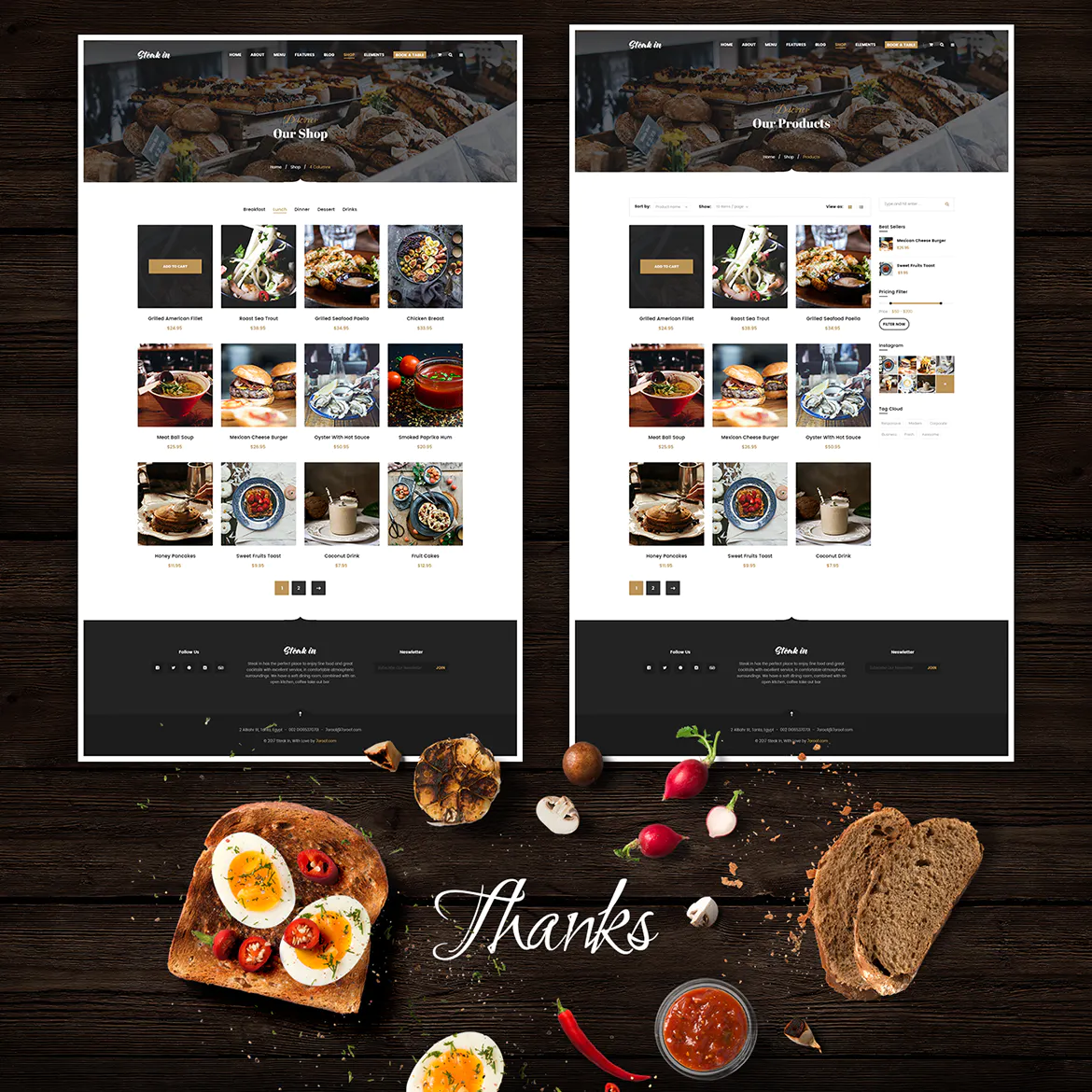 Steak In – Restaurant & Cafe HTML5 Template