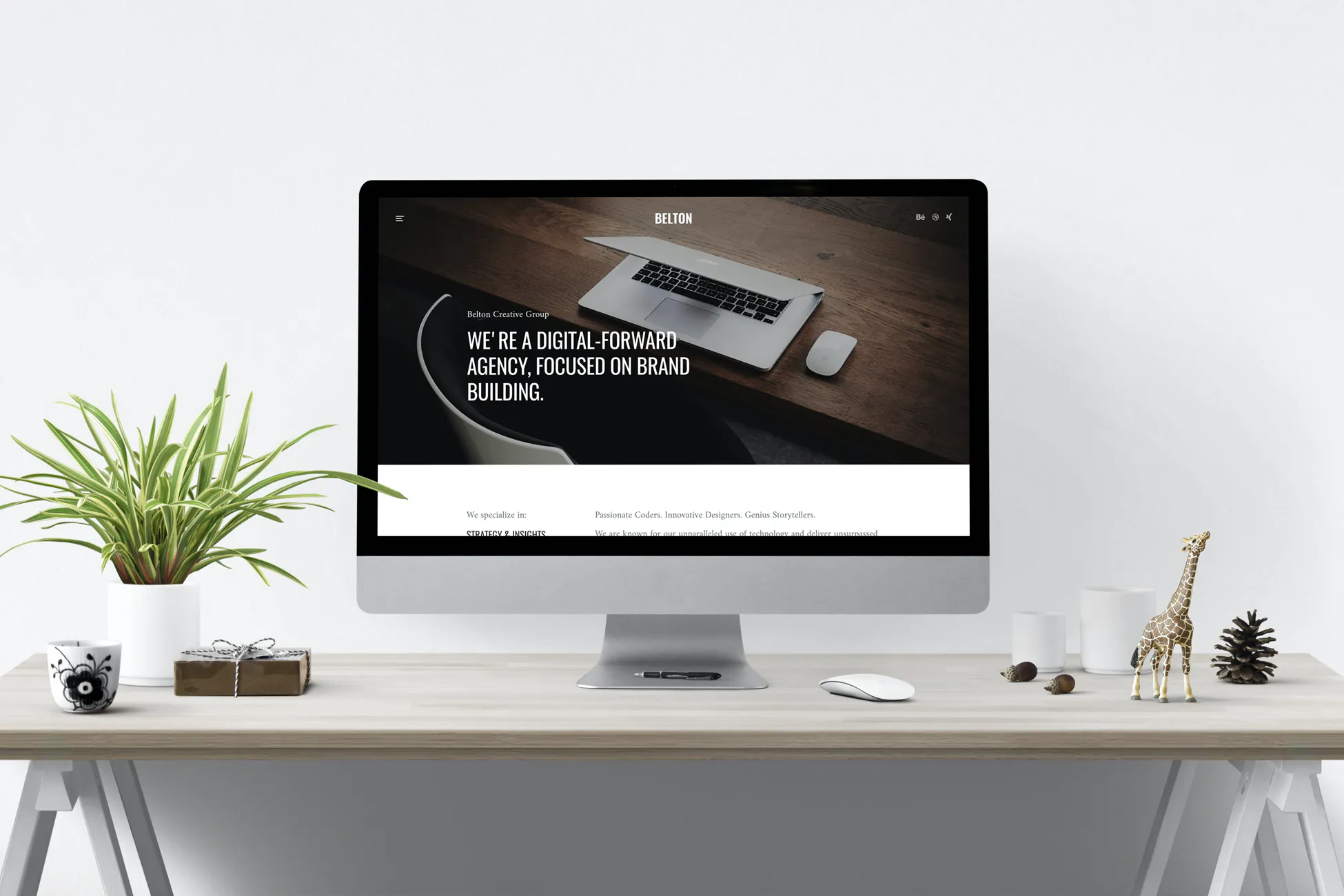 Belton – Minimal HTML5 Black & White Multipurpose