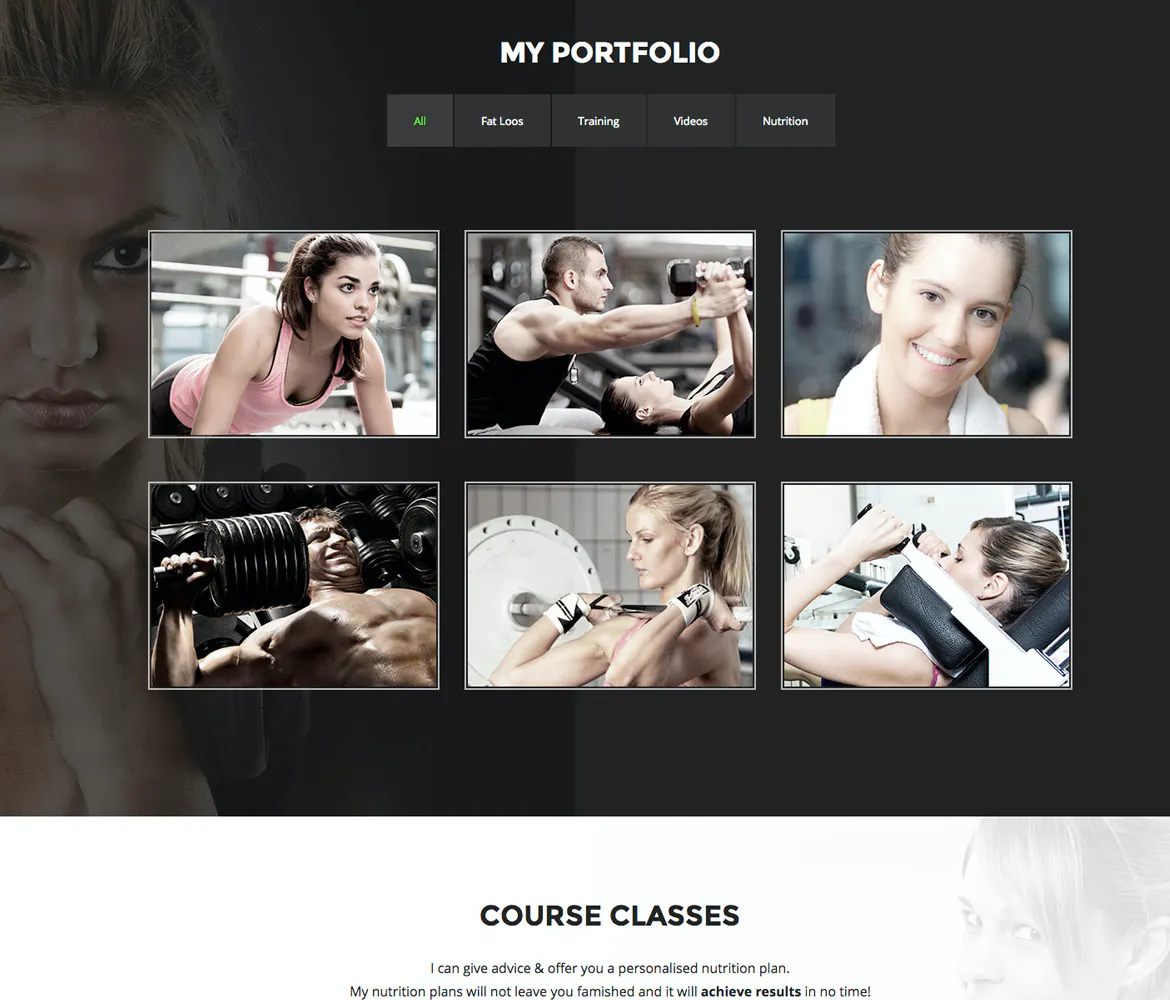 Personal Trainer - One Page HTML5 Template插图3
