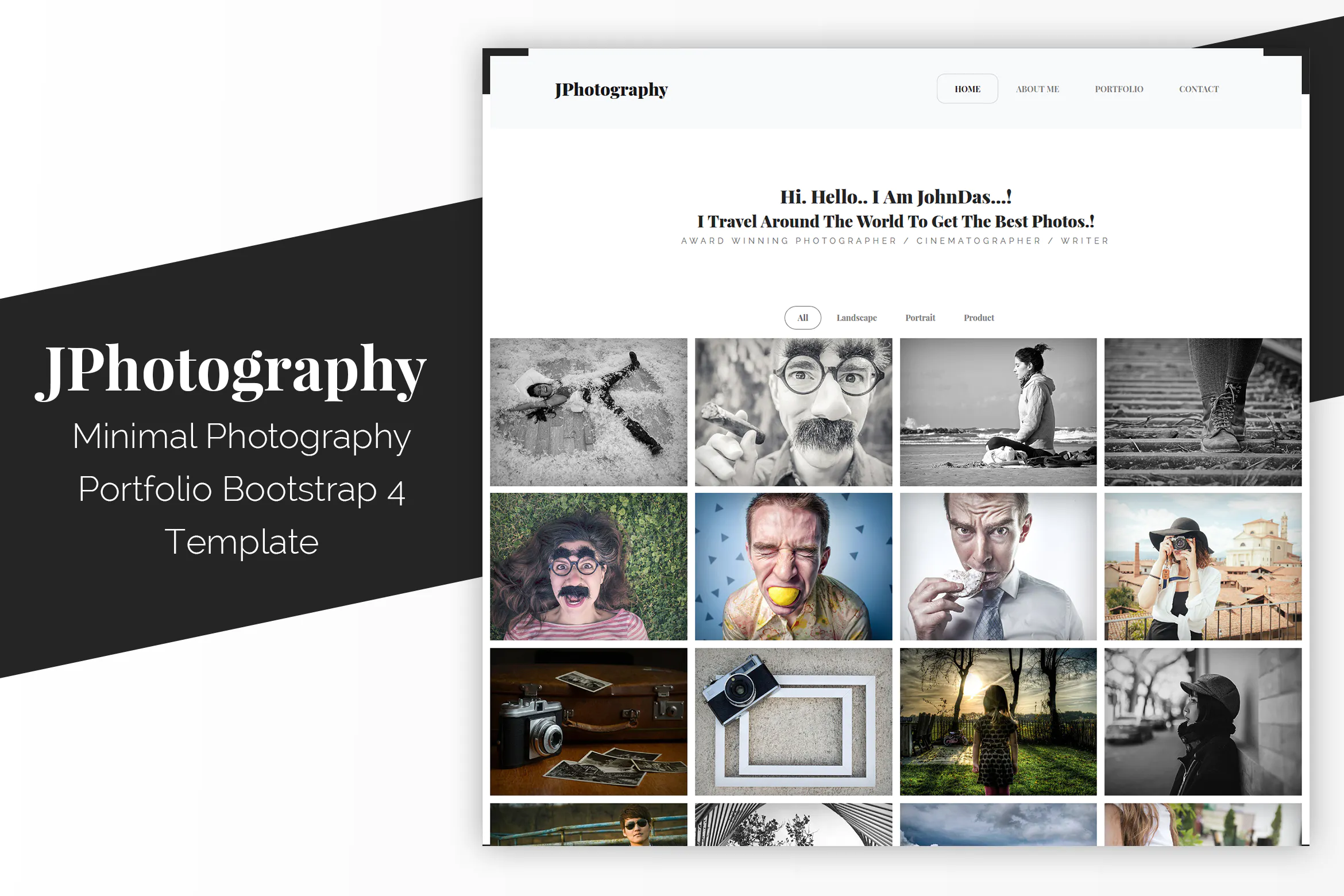 JPhotography - Minimal Photography Portfolio HTML5插图
