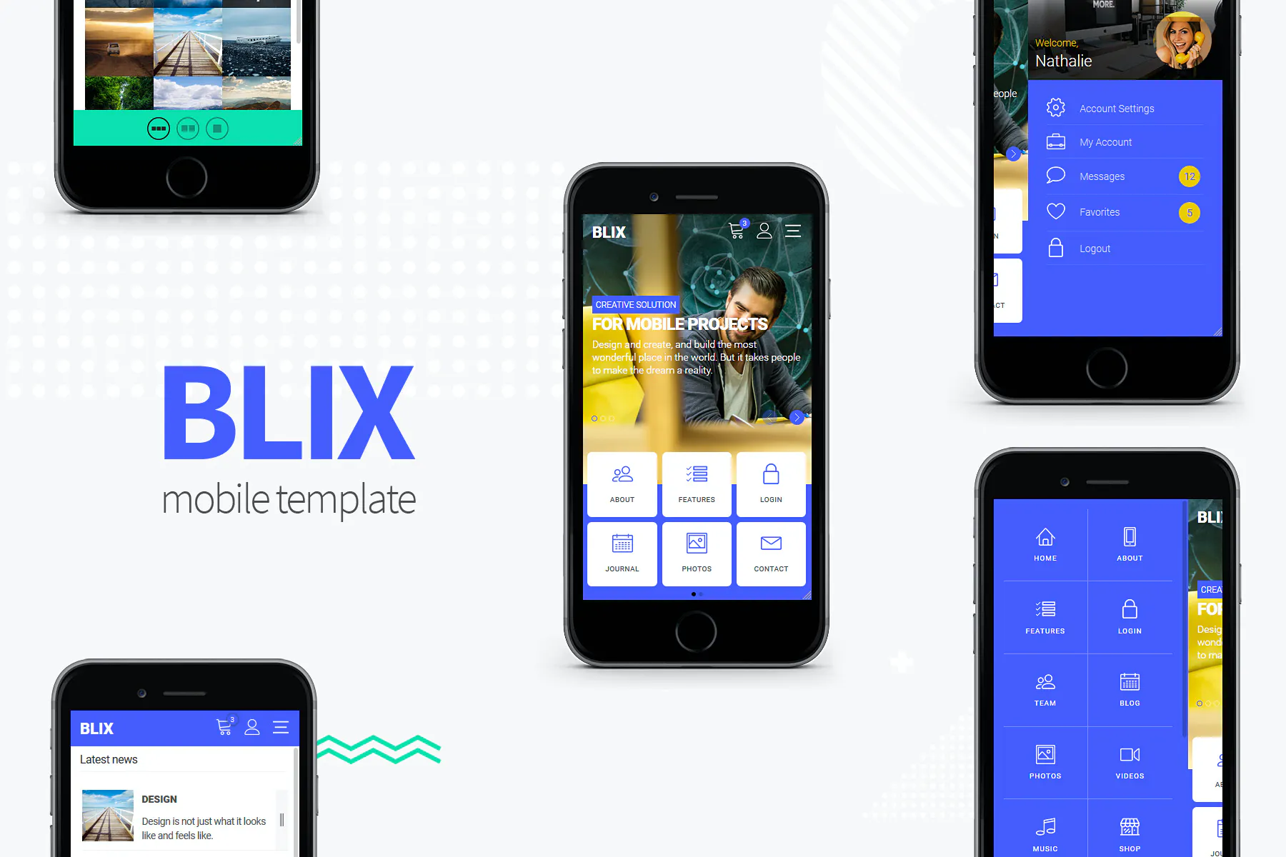Blix - HTML Mobile Template插图
