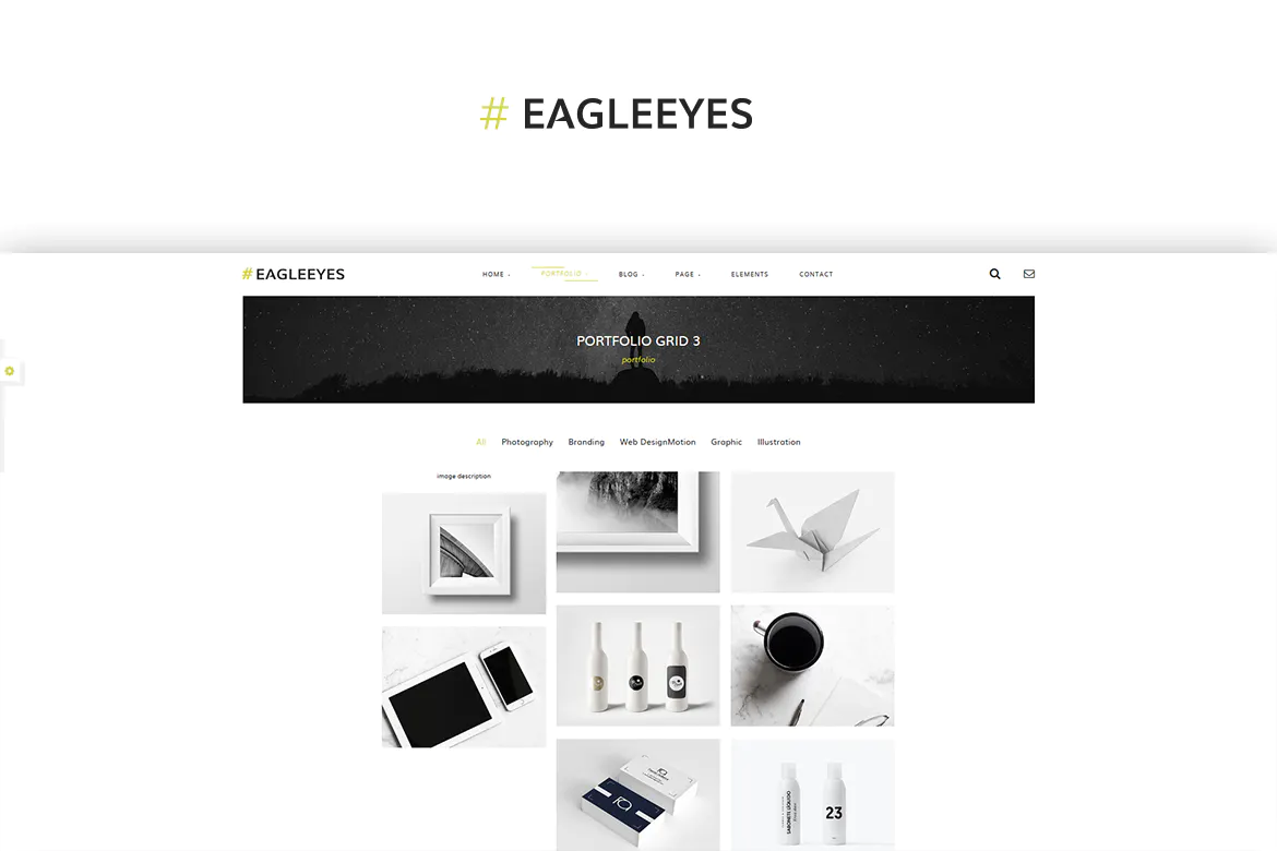 EAGLEEYES - Creative multipages and One page HTML5插图1