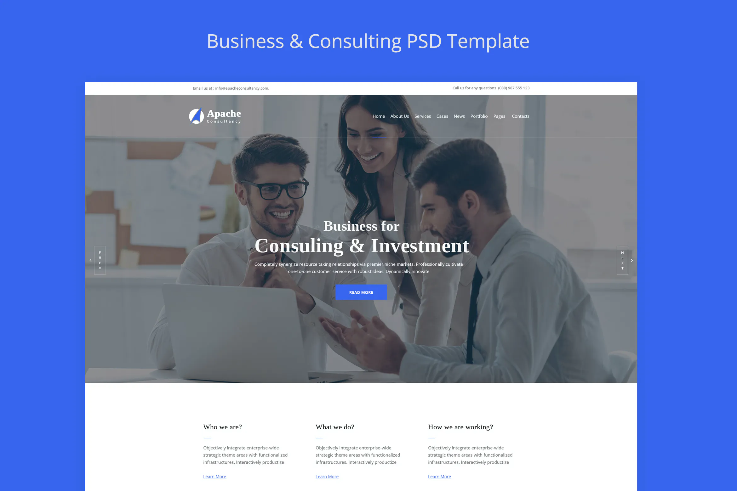 Apache-Business-Consulting HTML Template插图