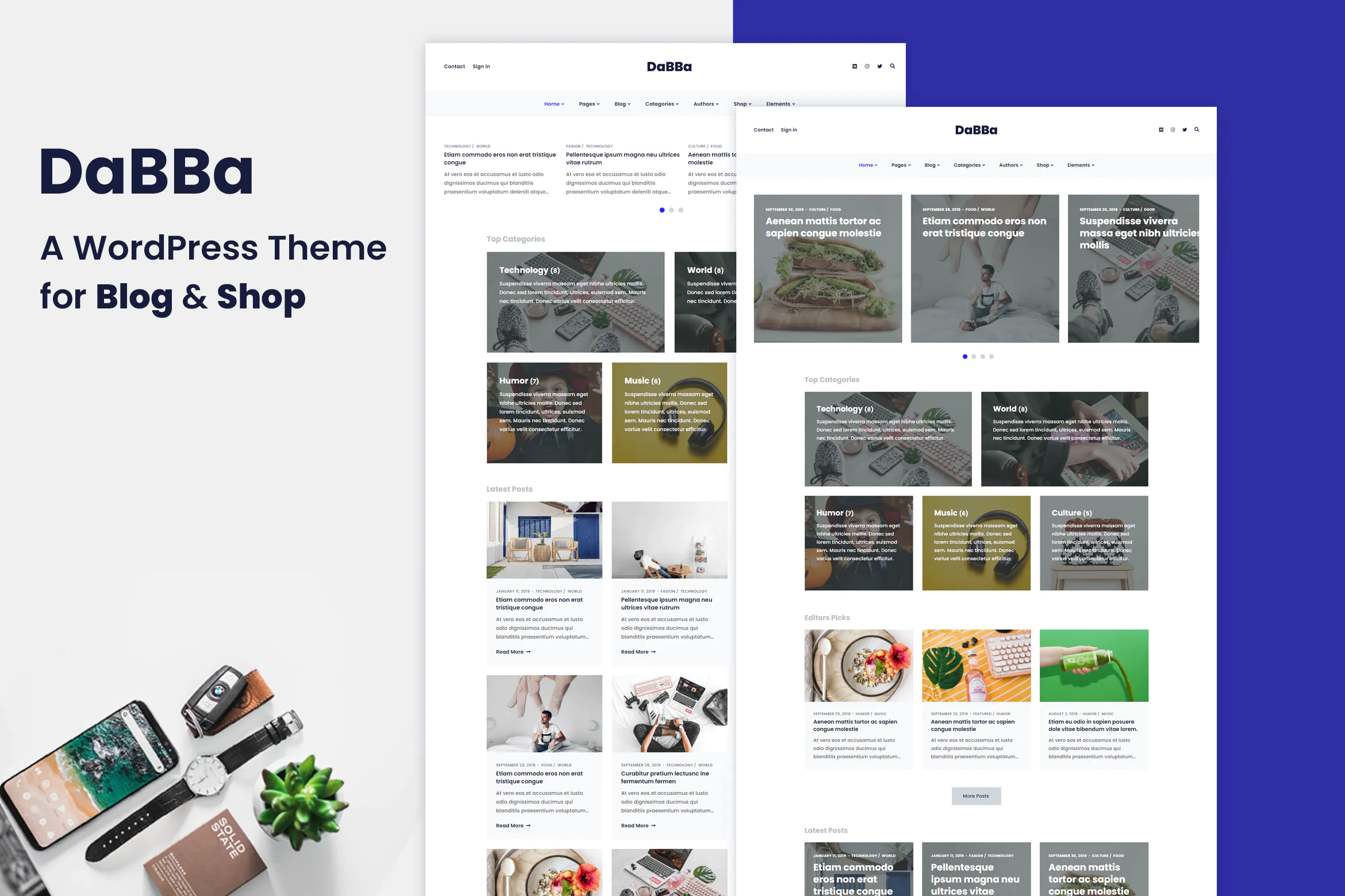 Dabba – A WordPress Theme For Blog & Shop