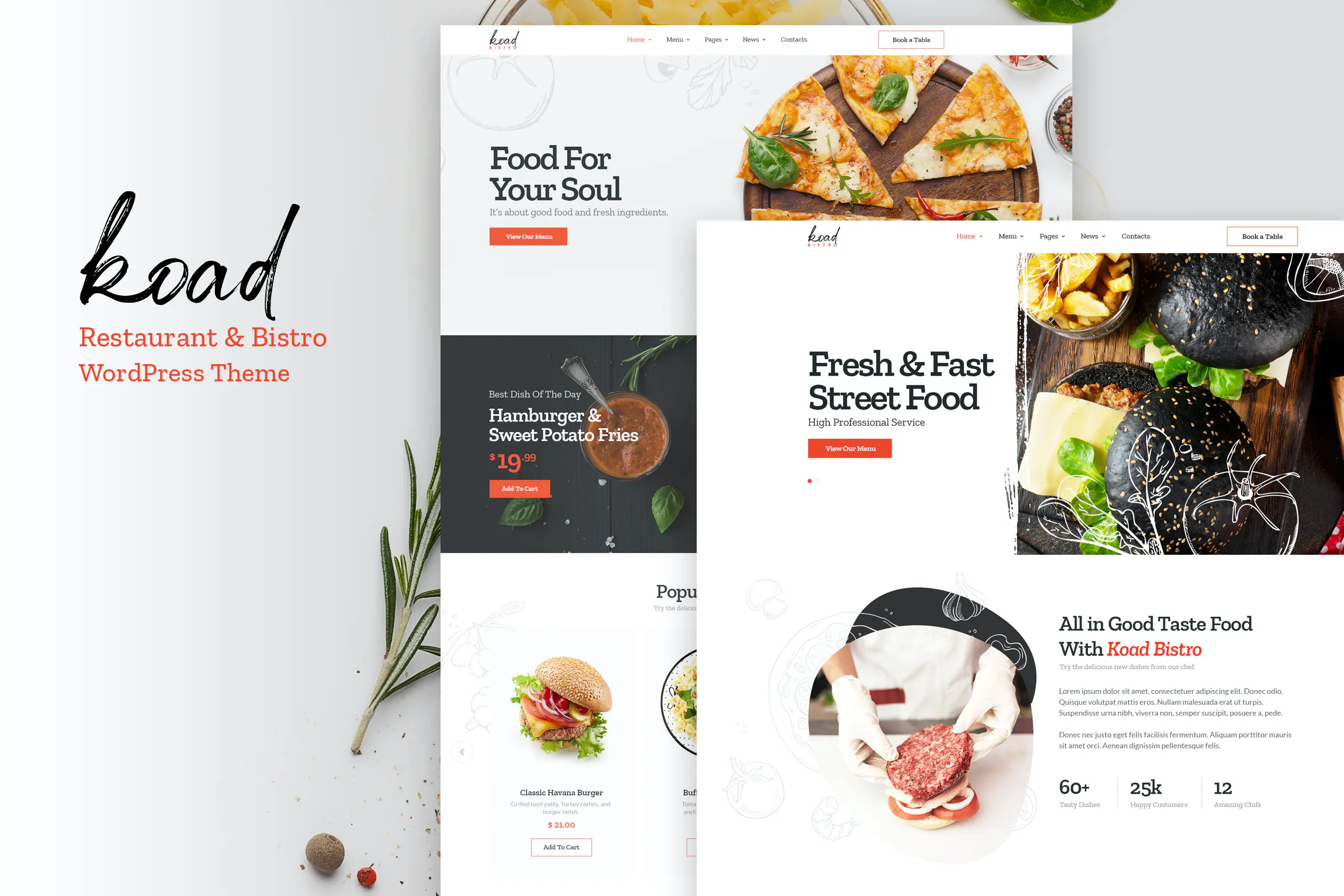 Koad – Restaurant & Bistro WordPress Theme