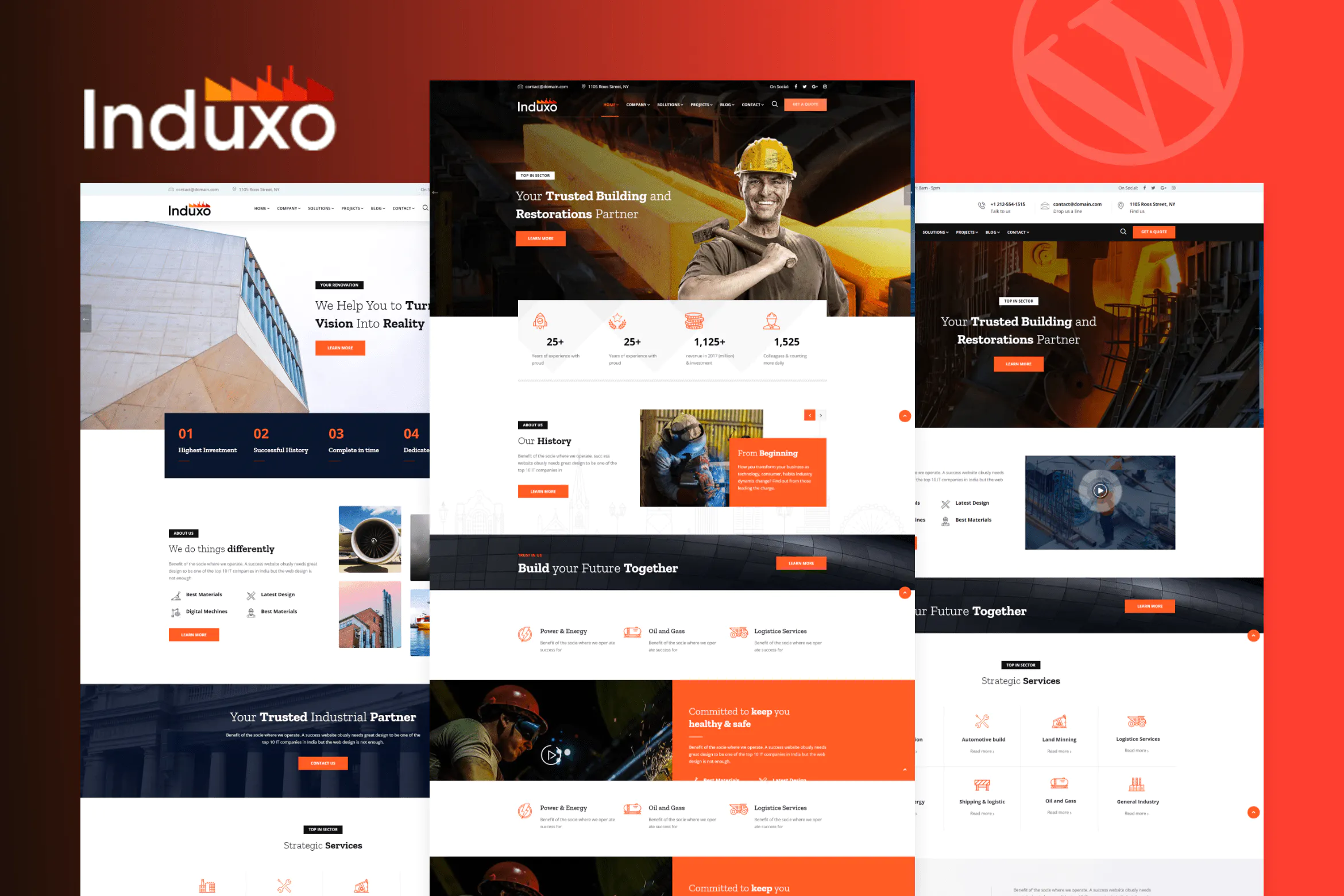 Induxo – Industry WordPress Theme