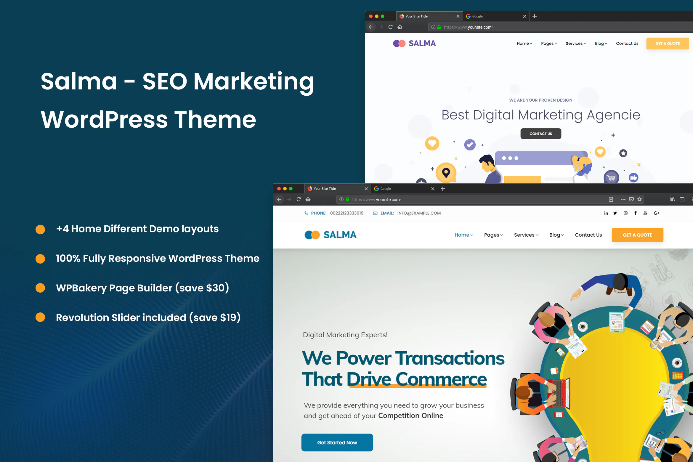 Salma - SEO Marketing WordPress Theme