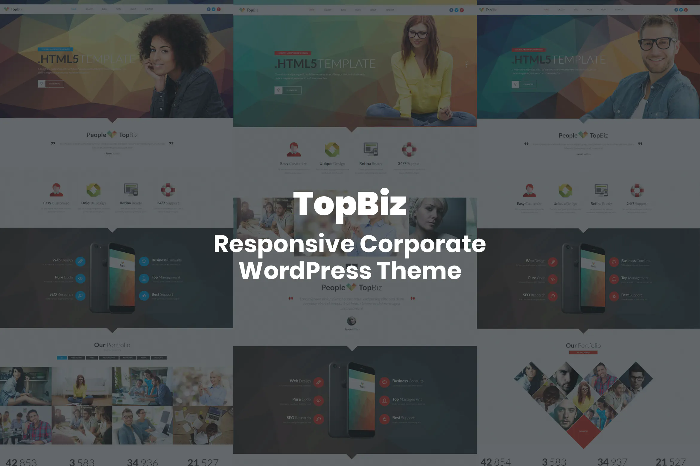 TopBiz - Responsive Corporate WordPress Theme插图