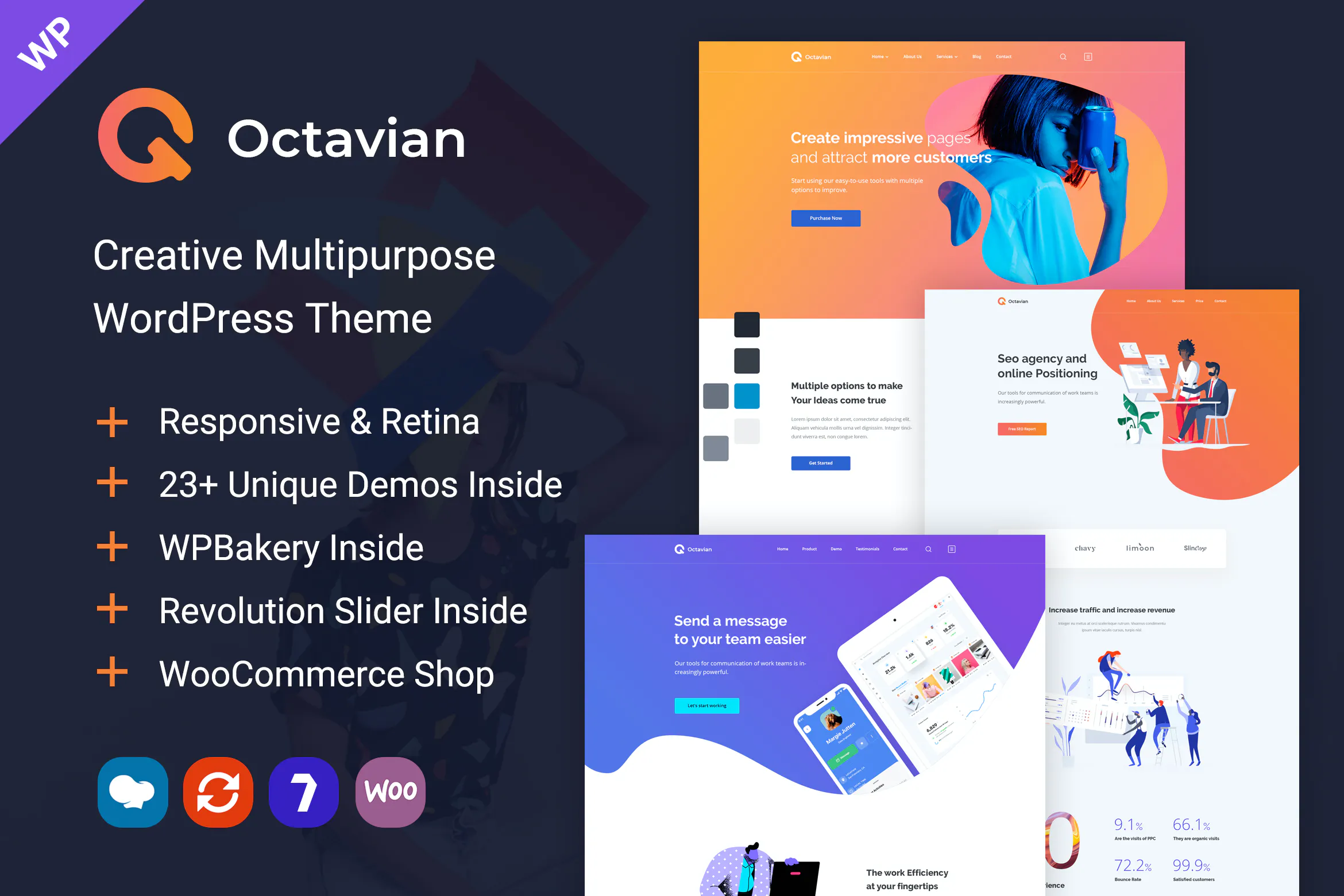 Octavian - Creative Multipurpose WordPress Theme插图