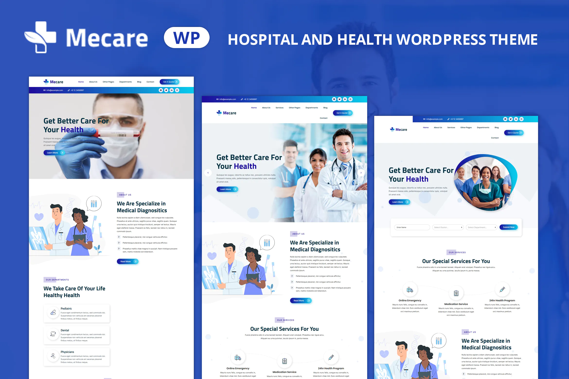 Mecare – Hospital and Health WordPress Theme