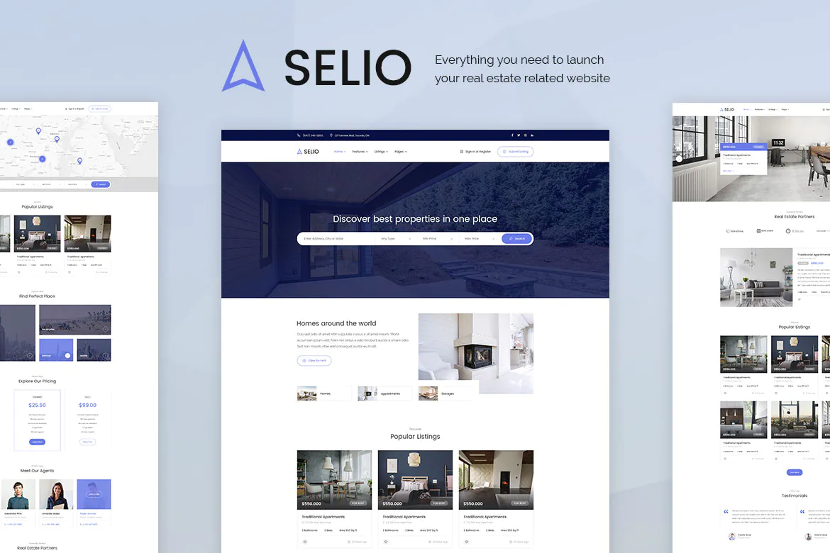 Selio - Real Estate Directory WordPress Theme插图