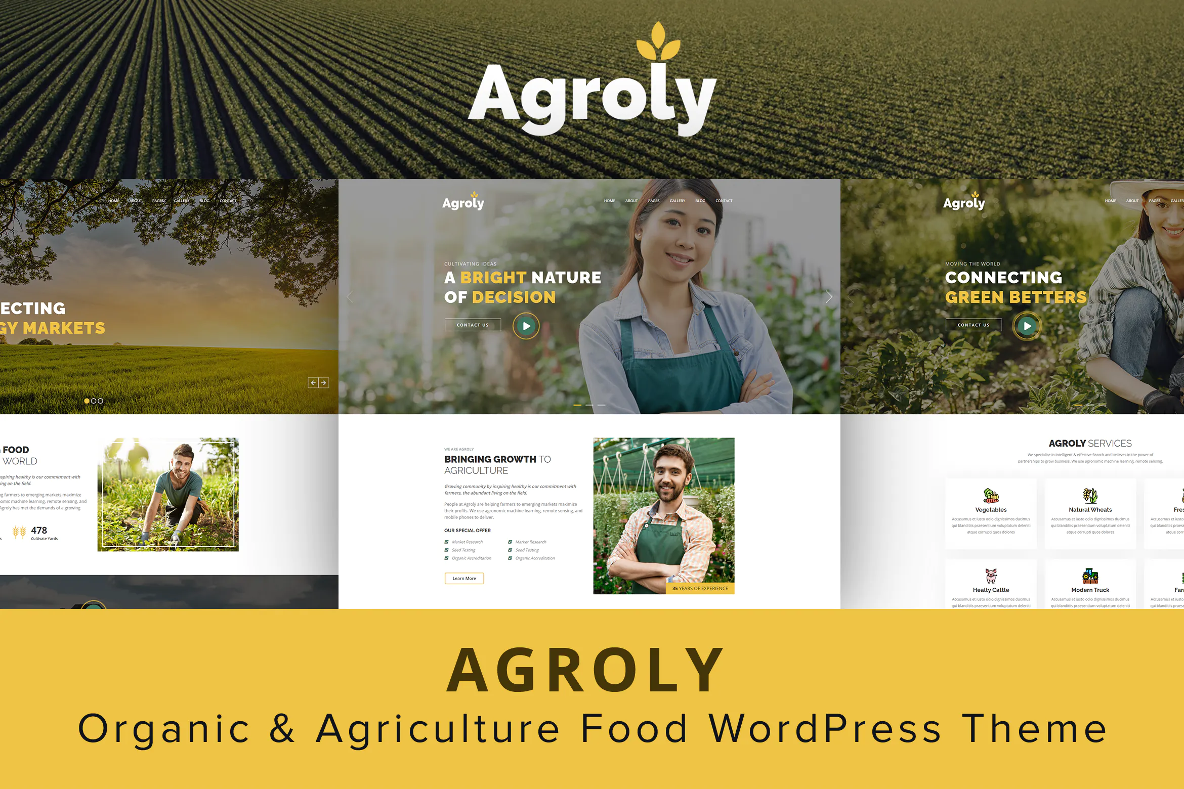 Agroly - Organic & Agriculture Food WordPress插图