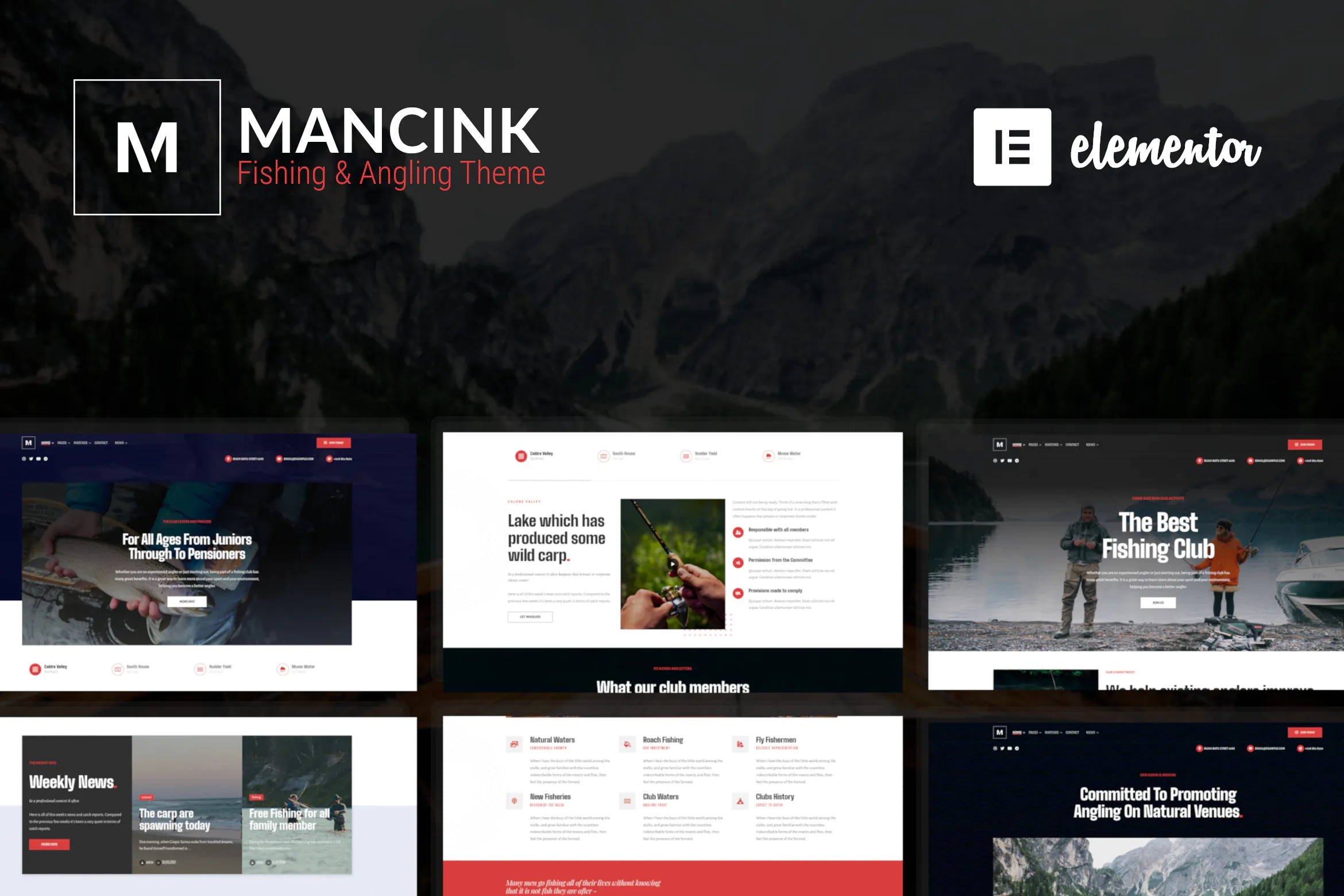 Mancink - Fishing & Angling WordPress Theme插图
