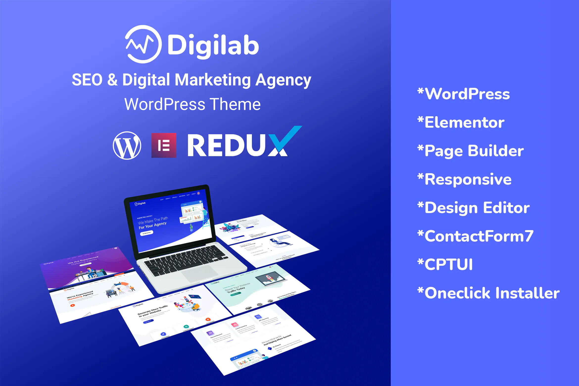 Digilab - Digital Marketing Agency WordPress Theme插图