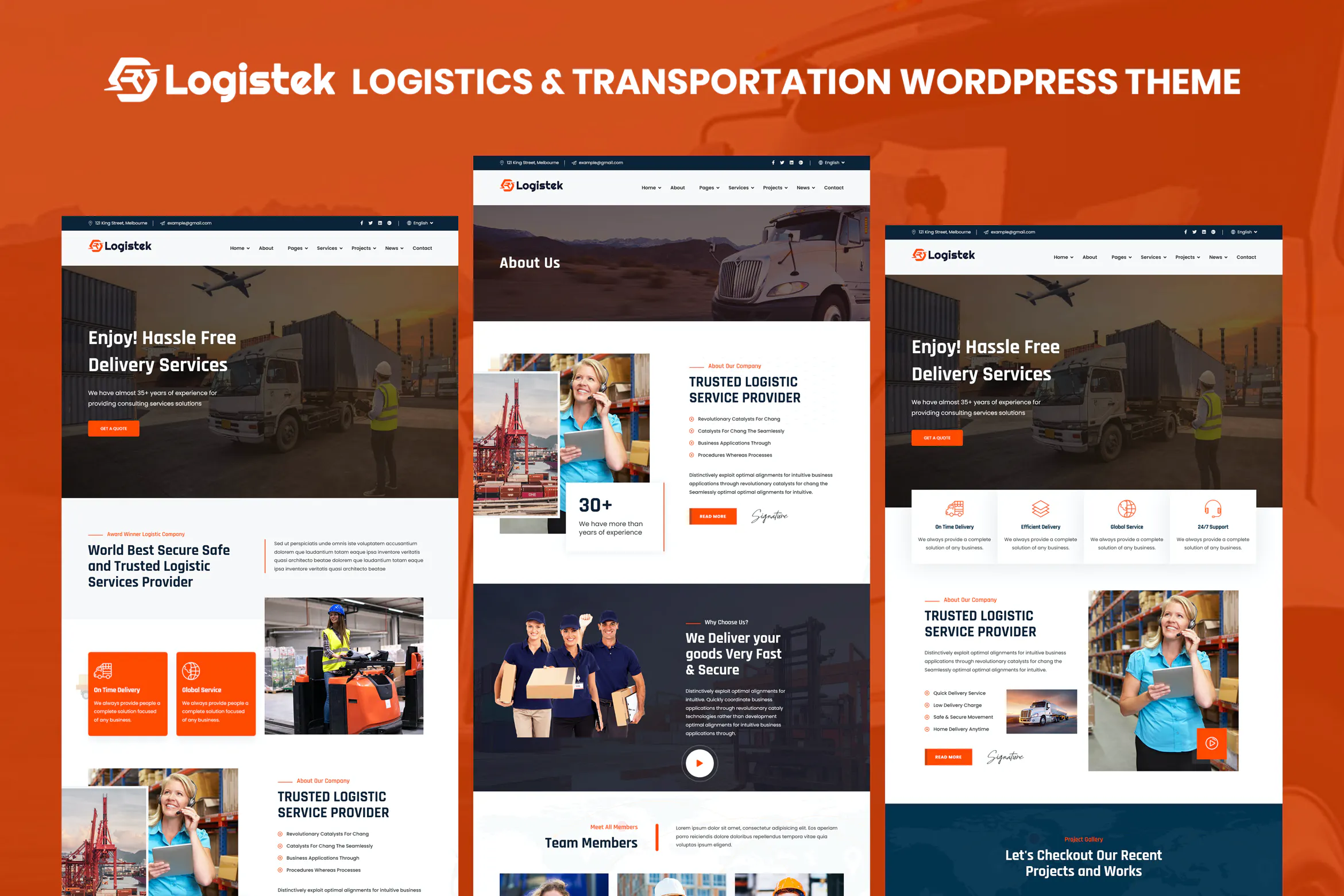 Logistek - Logistics & Transportation WordPress