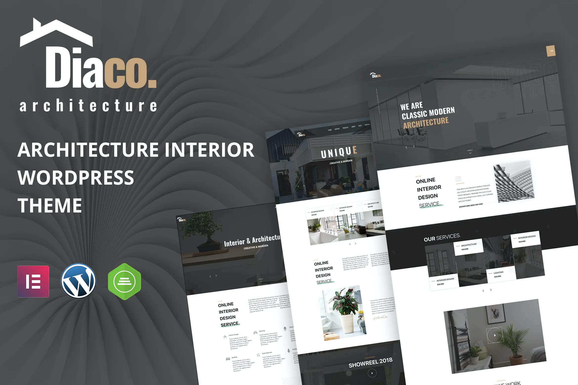 Diaco - Architecture & Interior Design Elementor W