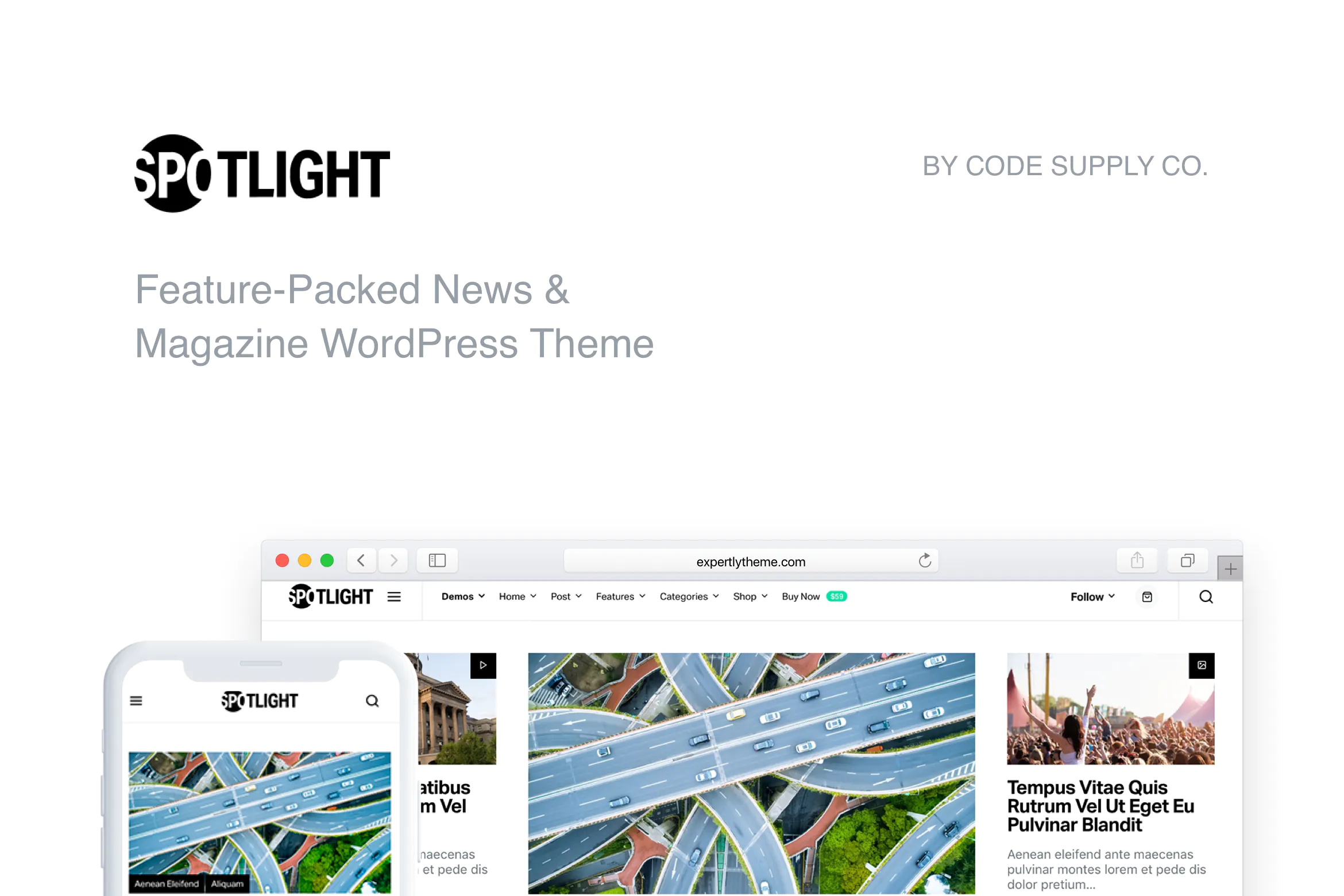 Spotlight - Fast News & Magazine WordPress Theme