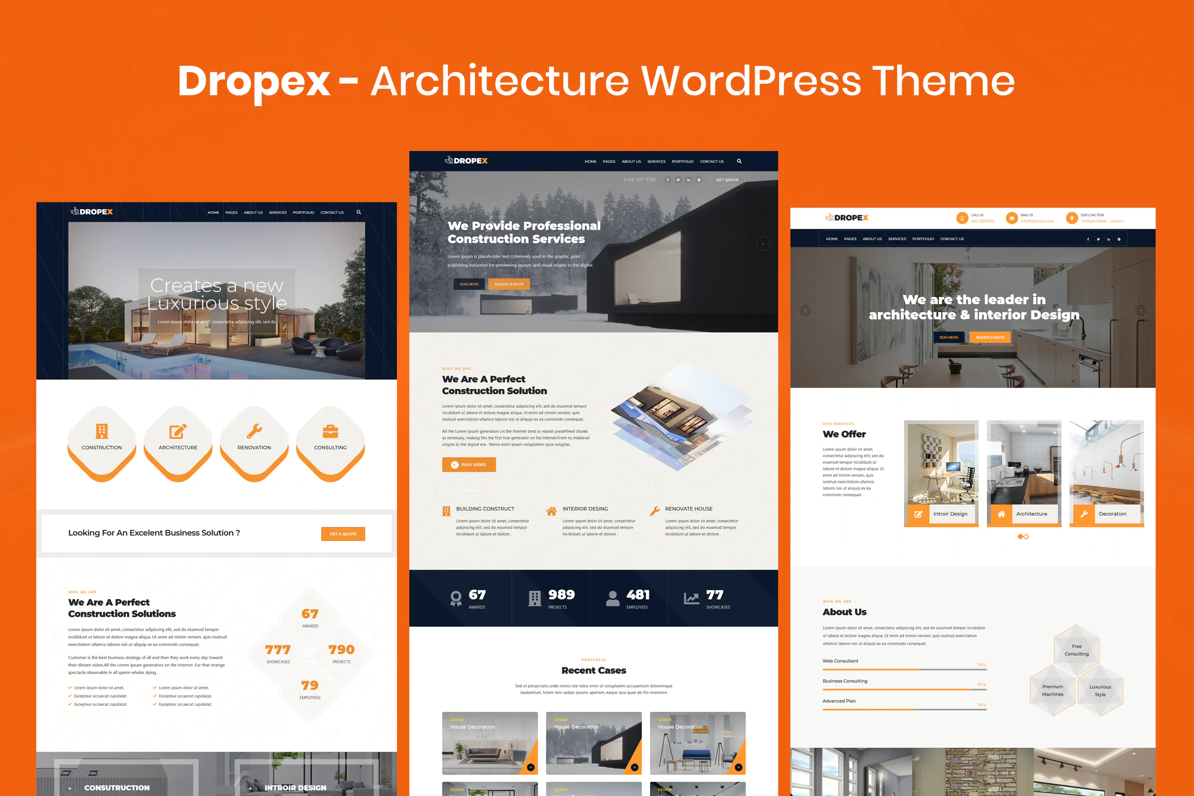 Dropex - Architecture WordPress Theme