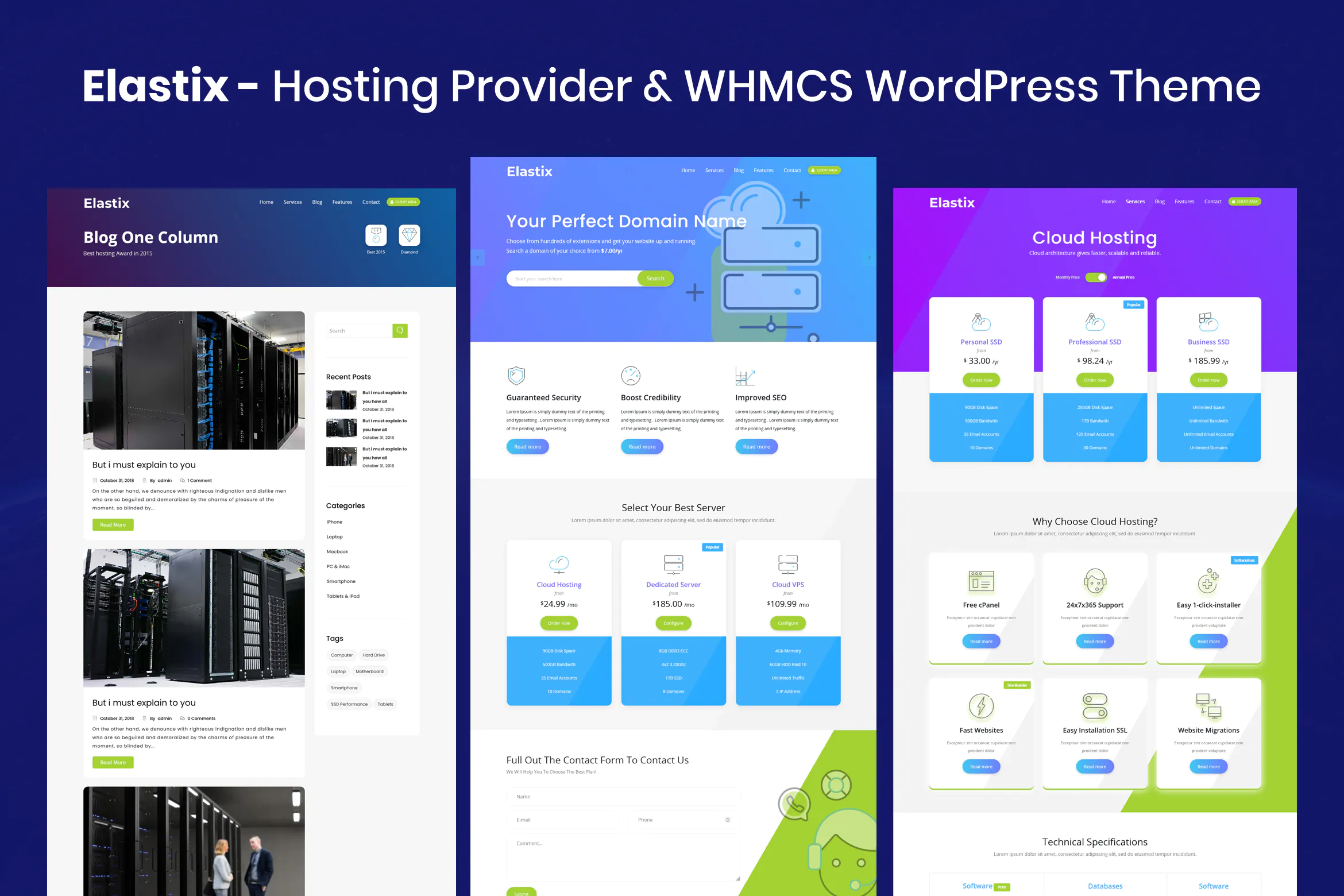 Elastix - Hosting Provider & WHMCS WordPress插图