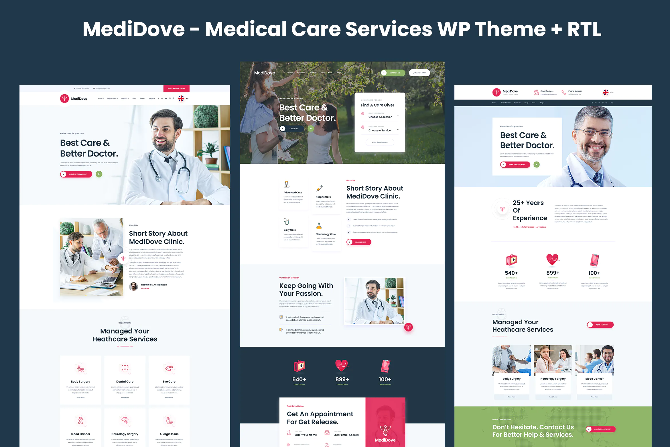 MediDove - Medical Care, Home Healthcare Service W插图