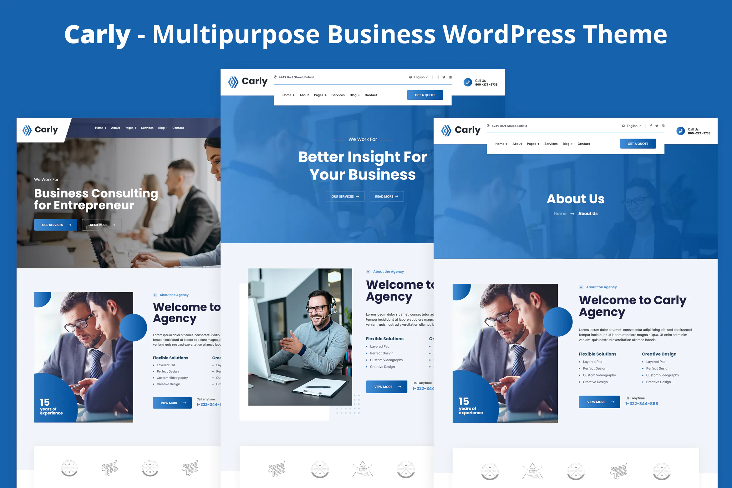 Carly - Multipurpose Business WordPress Theme插图