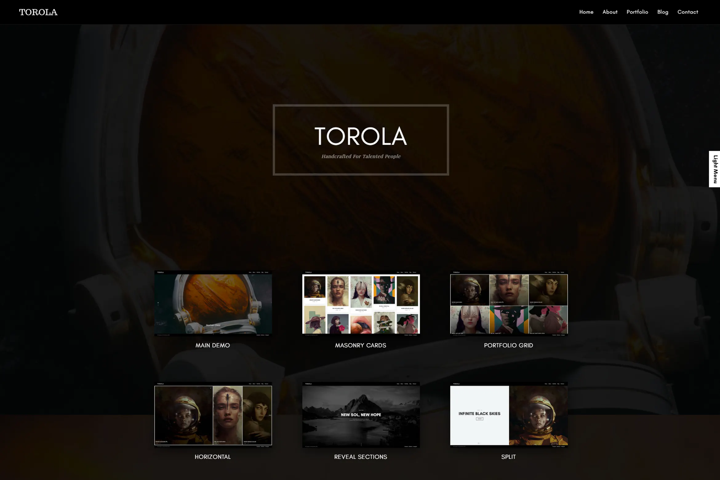 Torola Modern Photography Theme插图