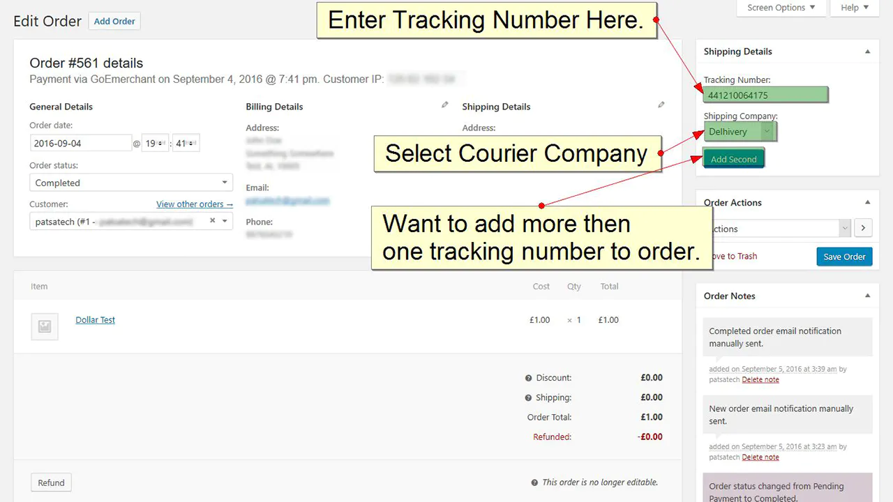 Shipping Details Plugin for WooCommerce插图2
