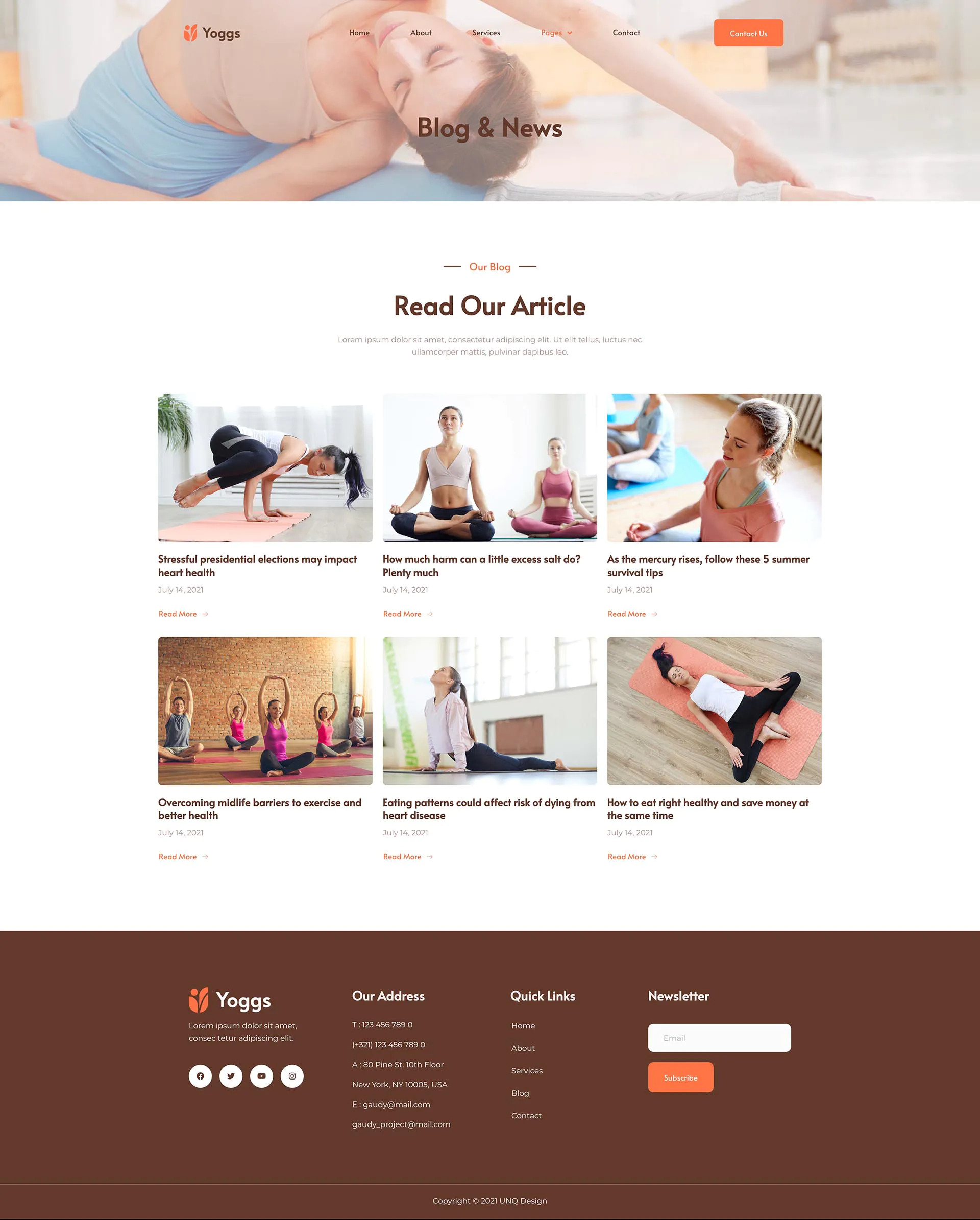 Yoggs - Yoga & Meditation Elementor Template Kit插图2