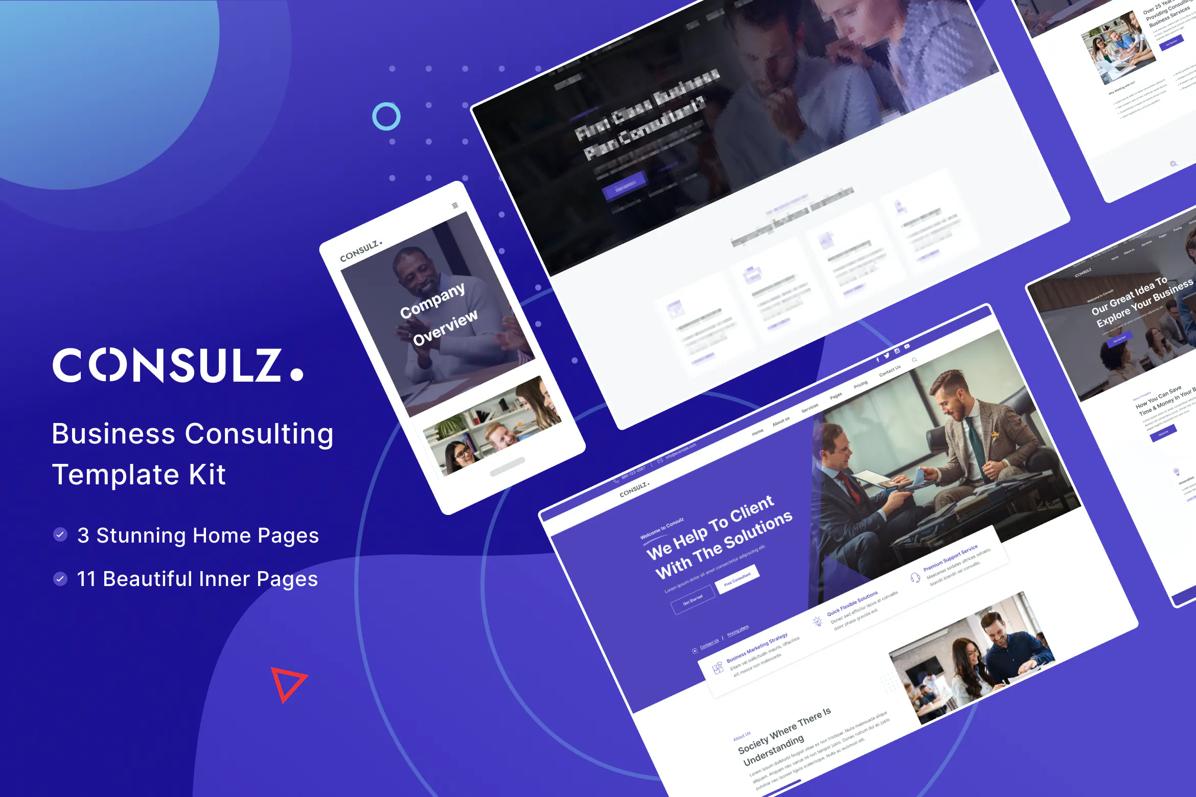 Consulz - Consulting Company Elementor Template Kit插图