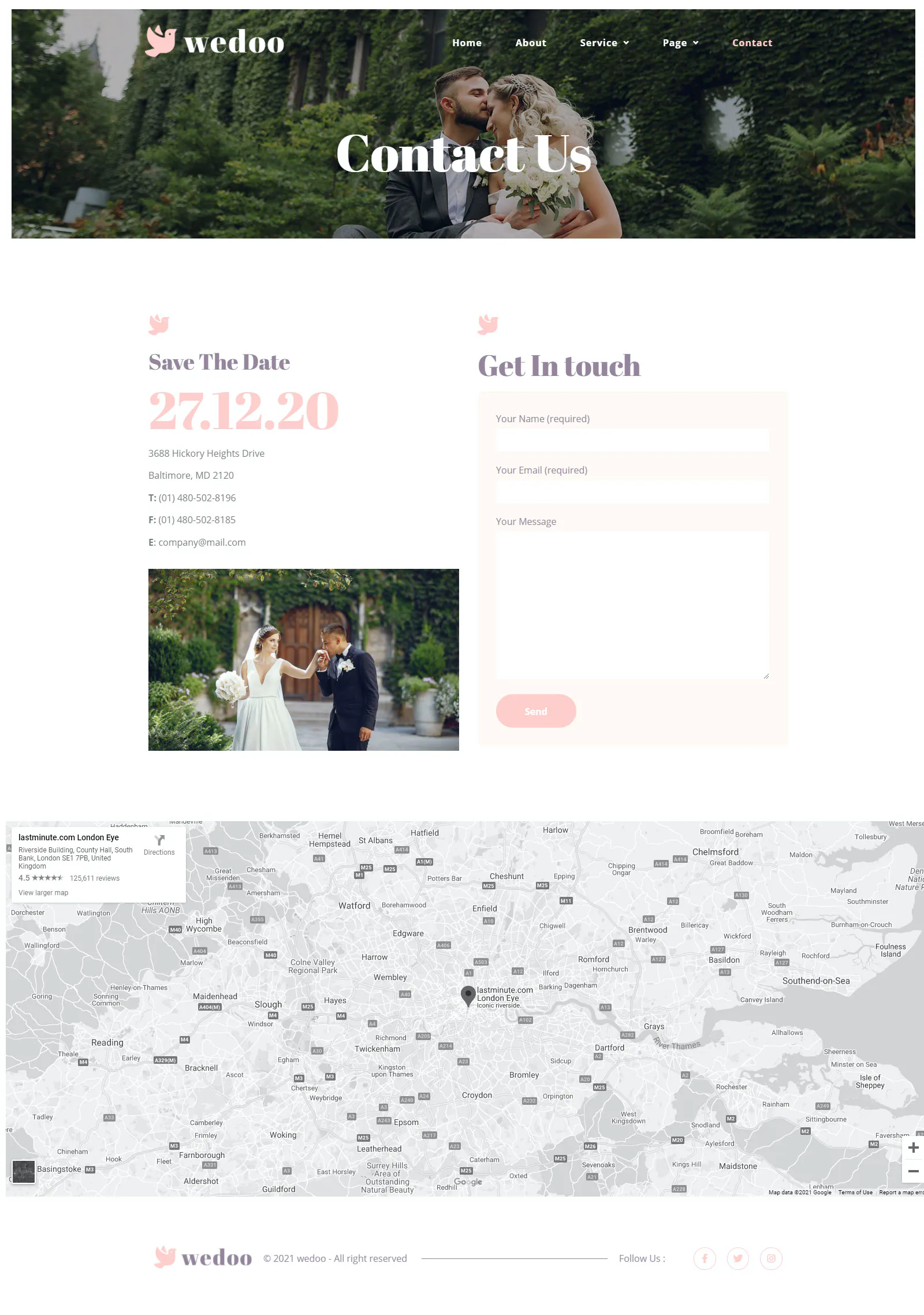 Wedoo - Online Wedding Invitation Elementor Template Kit插图2