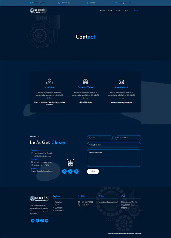 Securs - Cyber Security Service Elementor Template Kit插图3