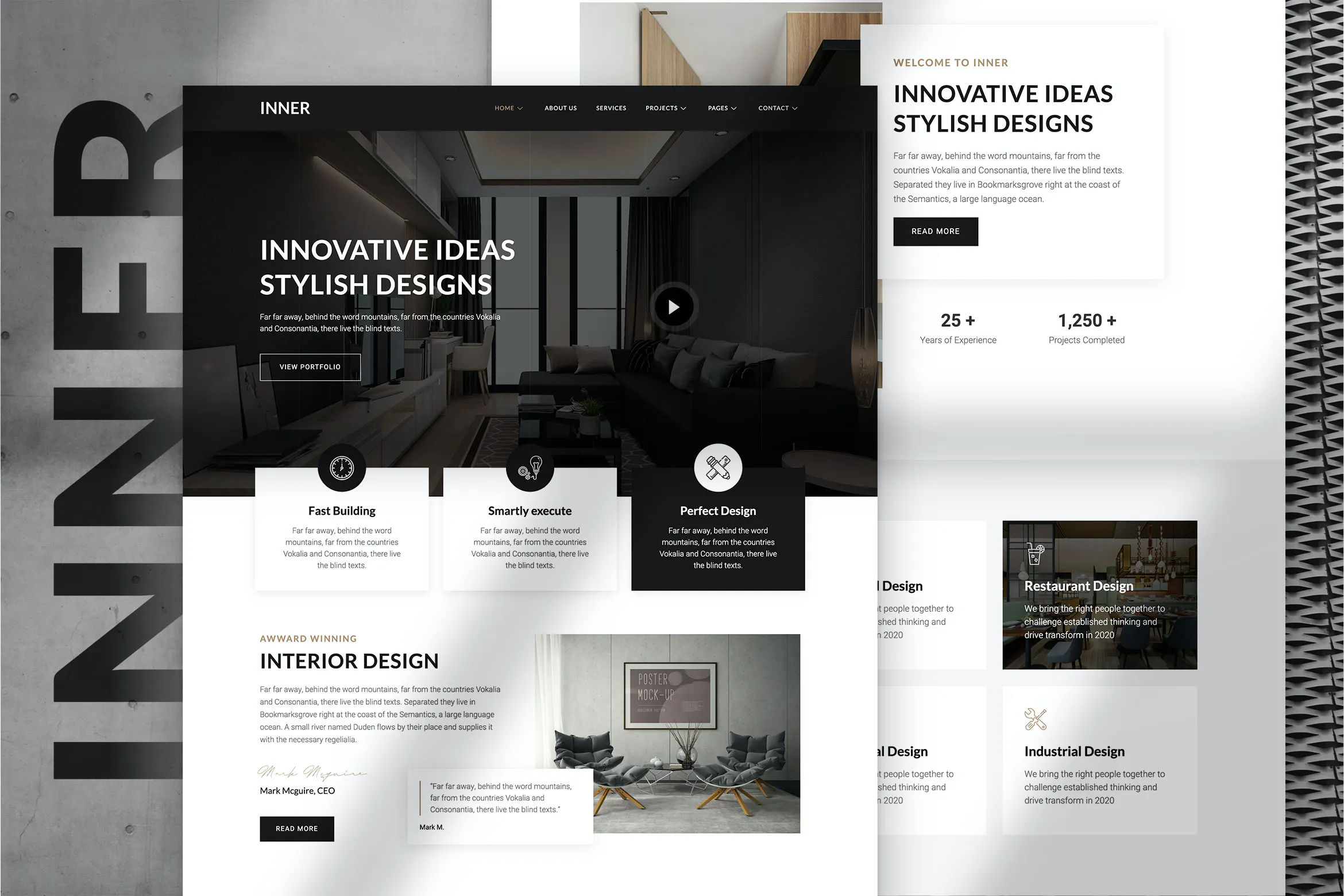 Inner – Interior Design & Architecture Template Kit插图