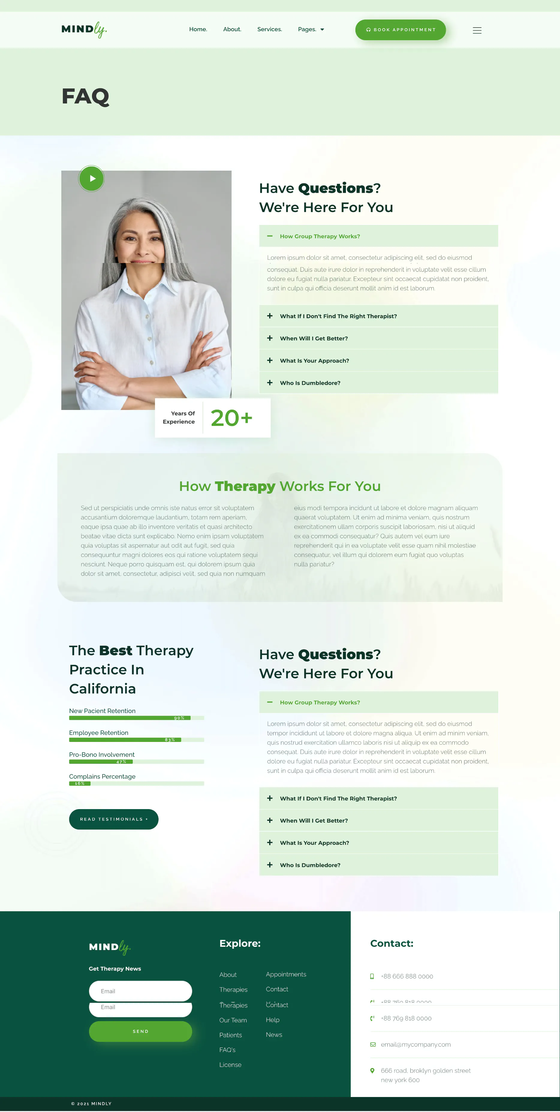 Mindly - Psychology, Therapy & Counseling Elementor Template Kit插图3
