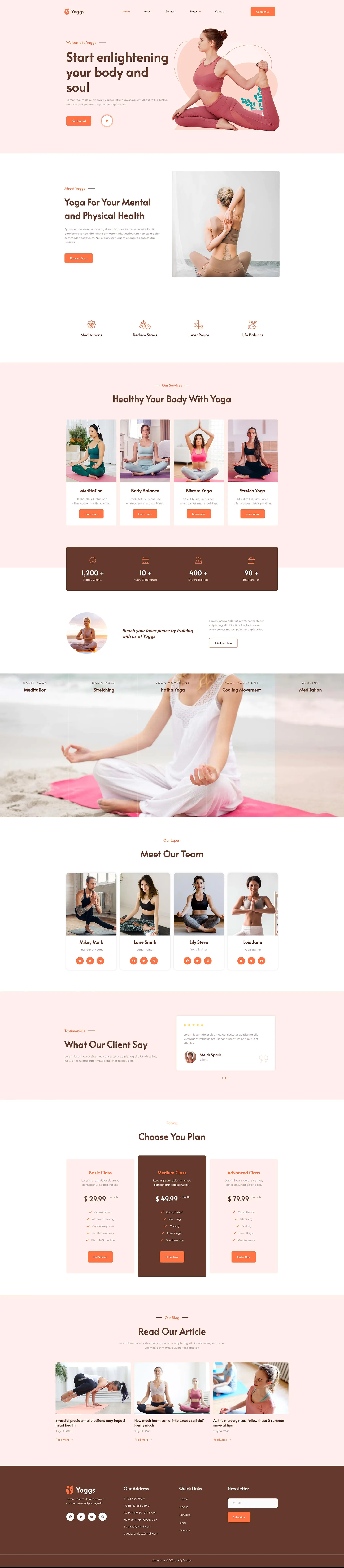 Yoggs - Yoga & Meditation Elementor Template Kit插图6