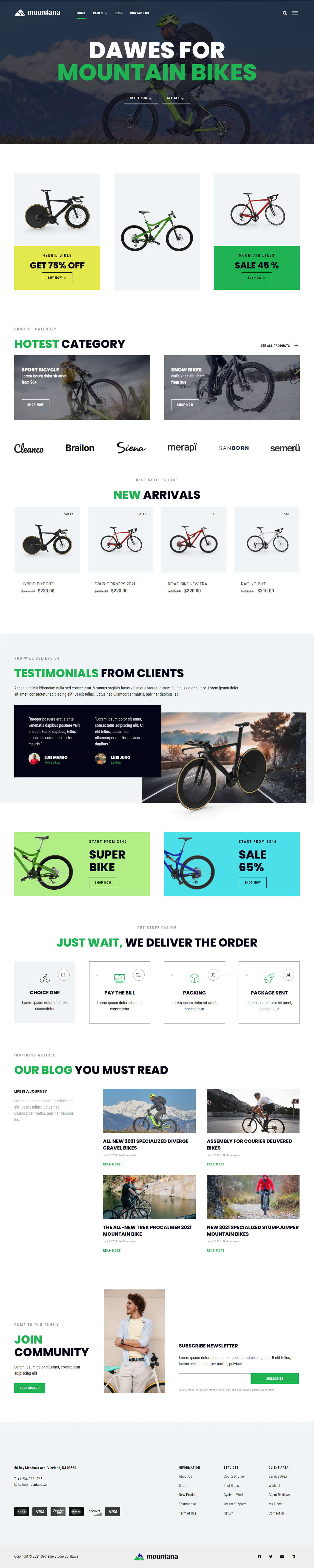 Mountana - Bike Shop WooCommerce Elementor Template Kit插图4