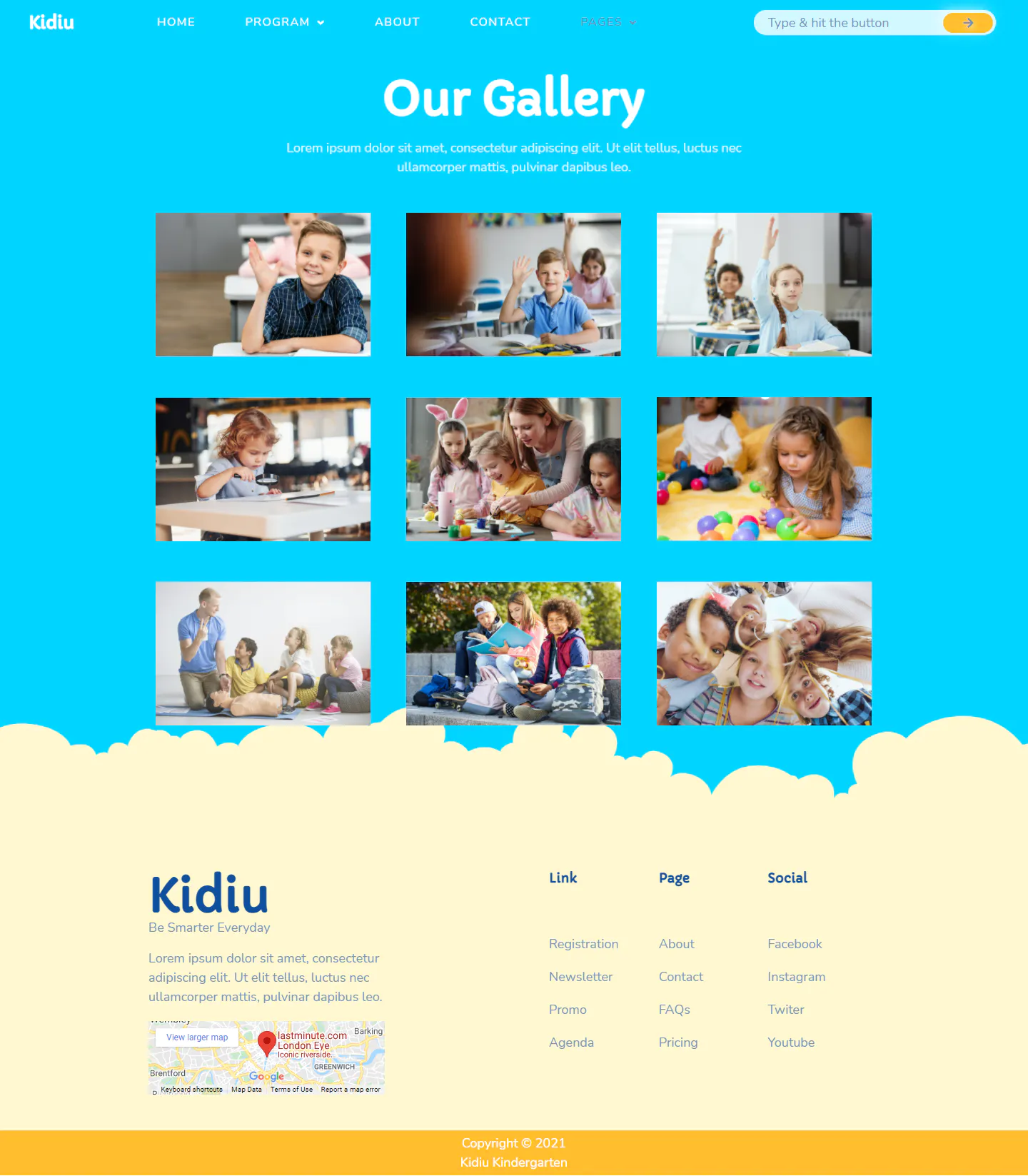 Kidiu Kindergarten - Child Care Elementor Template Kit插图8