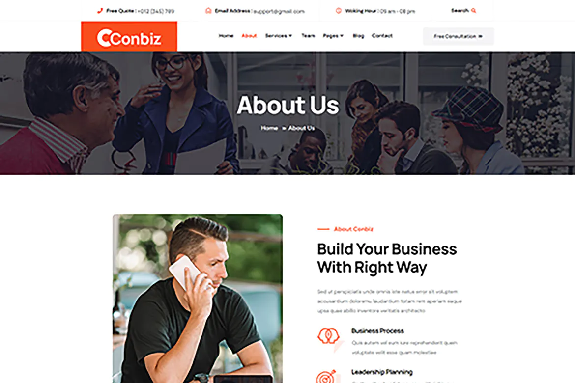 Conbiz - Consultancy & Business Elementor Template Kit插图2