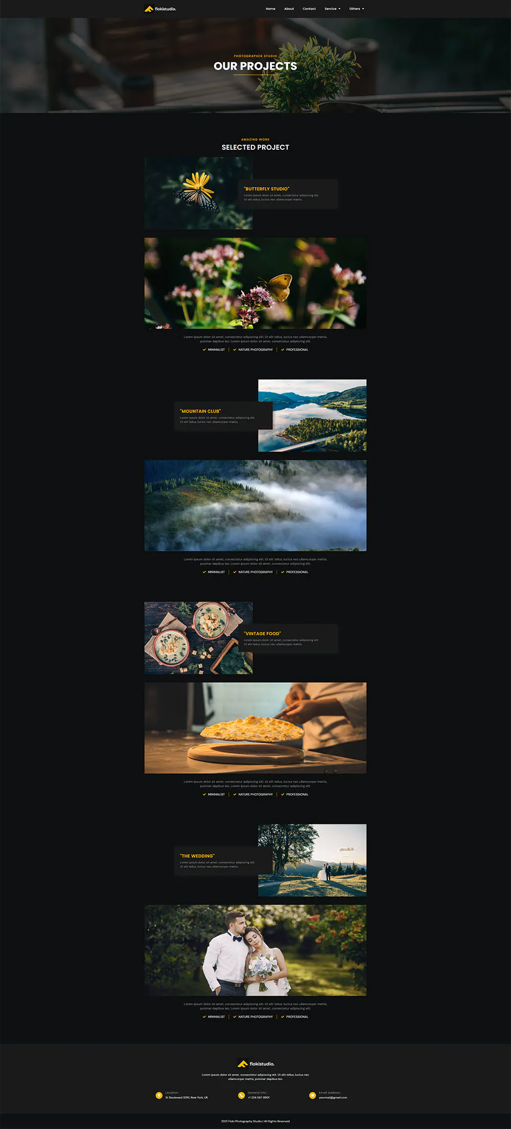 Floki - Photography Studio Elementor Template Kit插图6