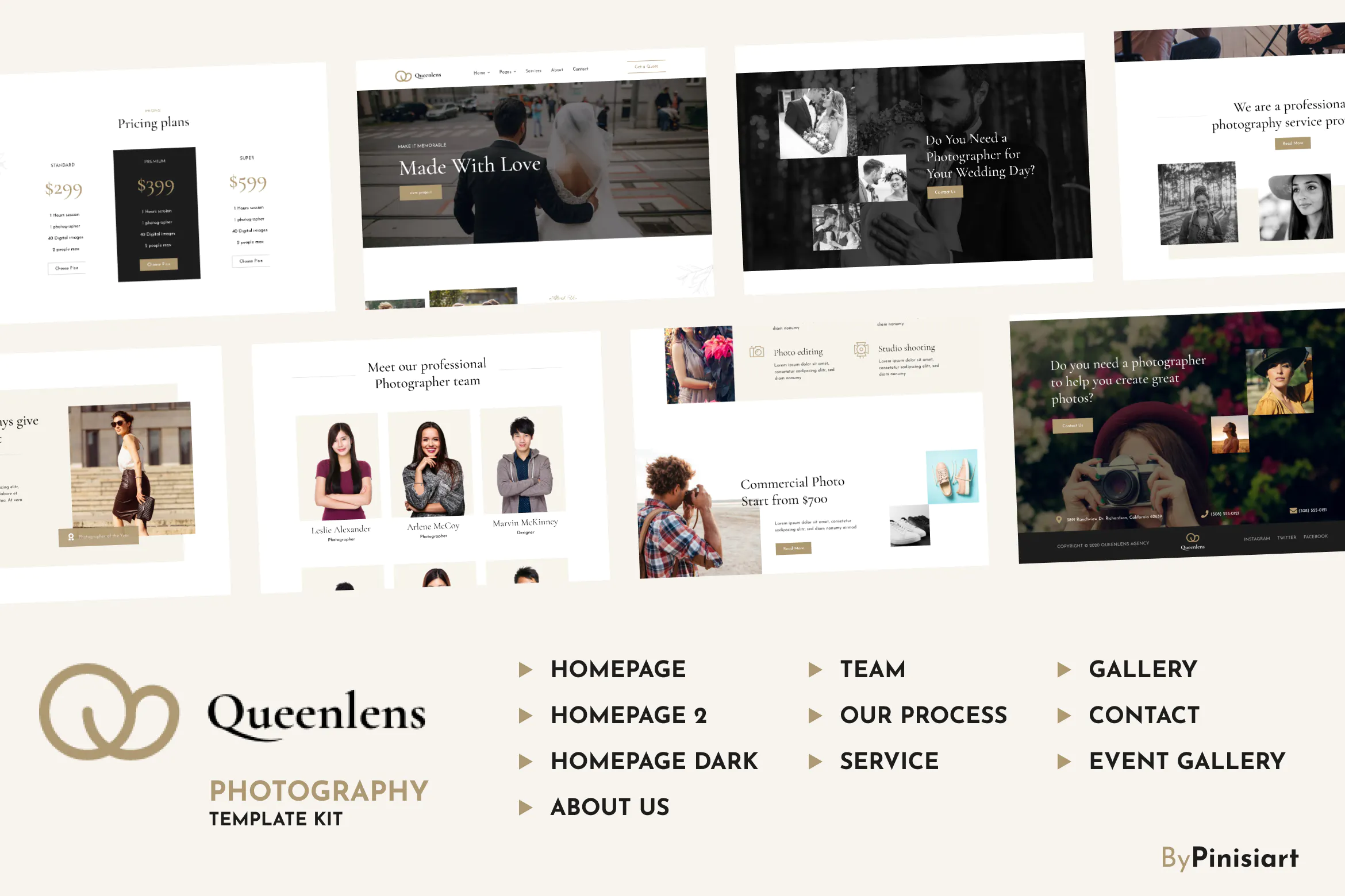 Queenlens | Photography & Event Elementor Template Kit插图