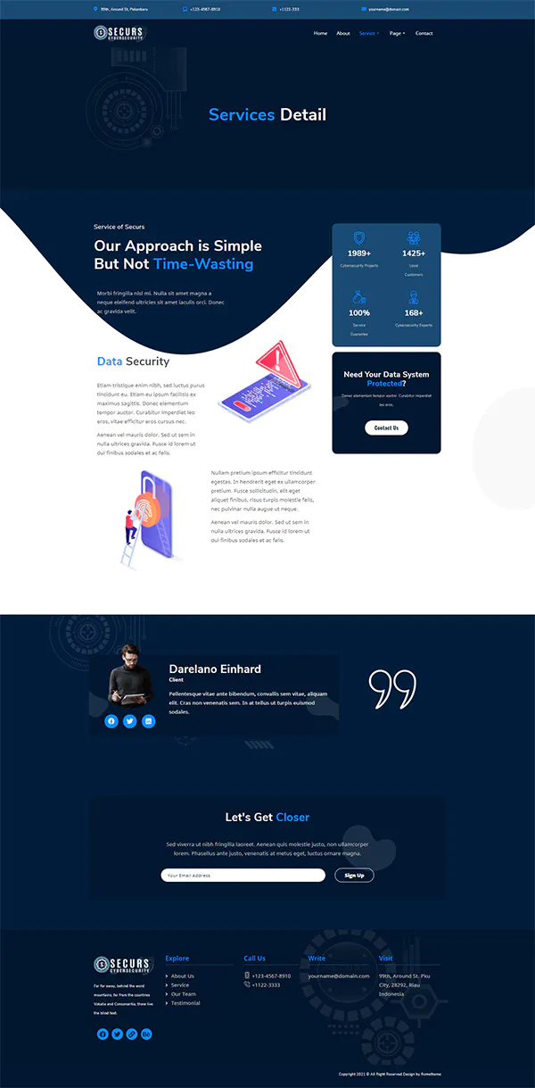 Securs - Cyber Security Service Elementor Template Kit插图8