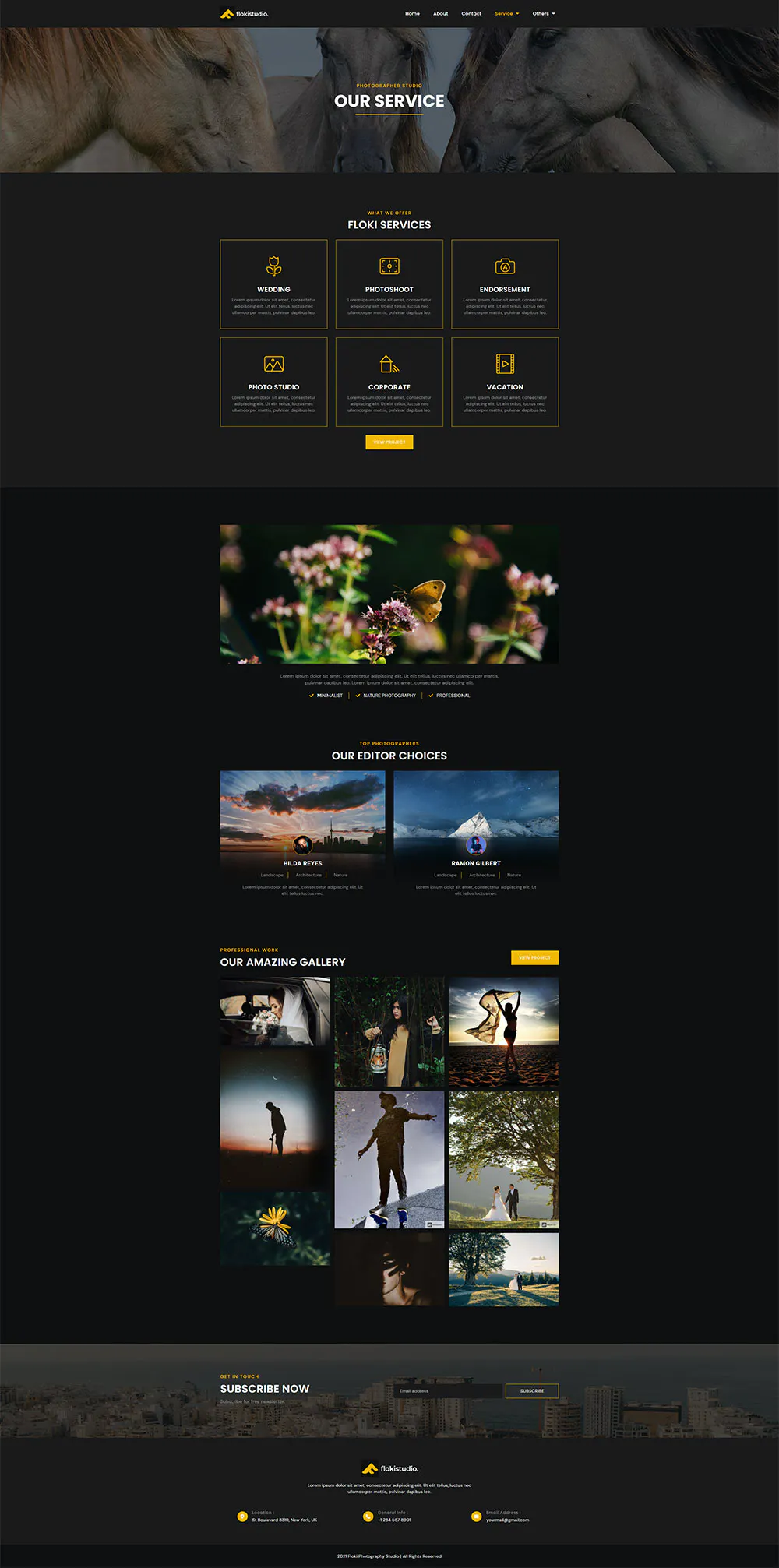 Floki - Photography Studio Elementor Template Kit插图7
