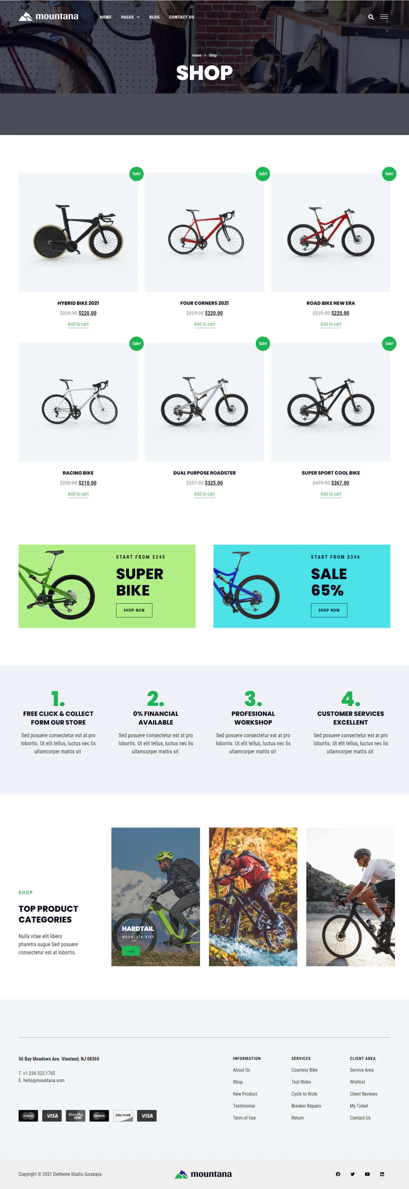 Mountana - Bike Shop WooCommerce Elementor Template Kit插图5