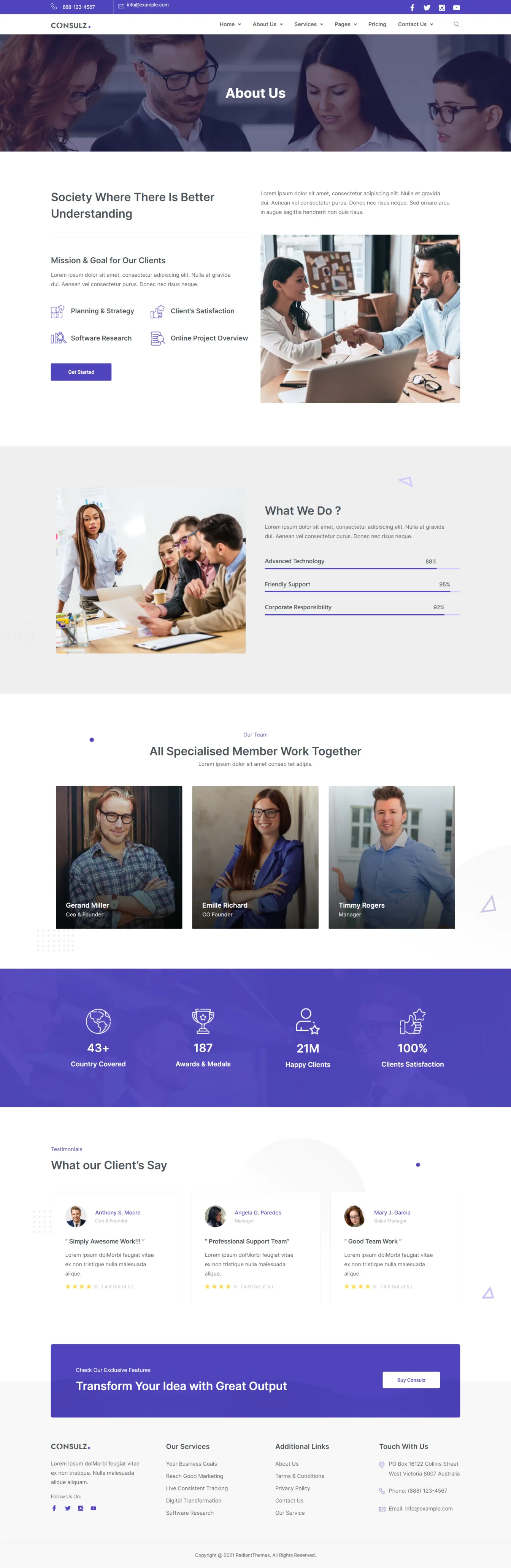Consulz - Consulting Company Elementor Template Kit插图3