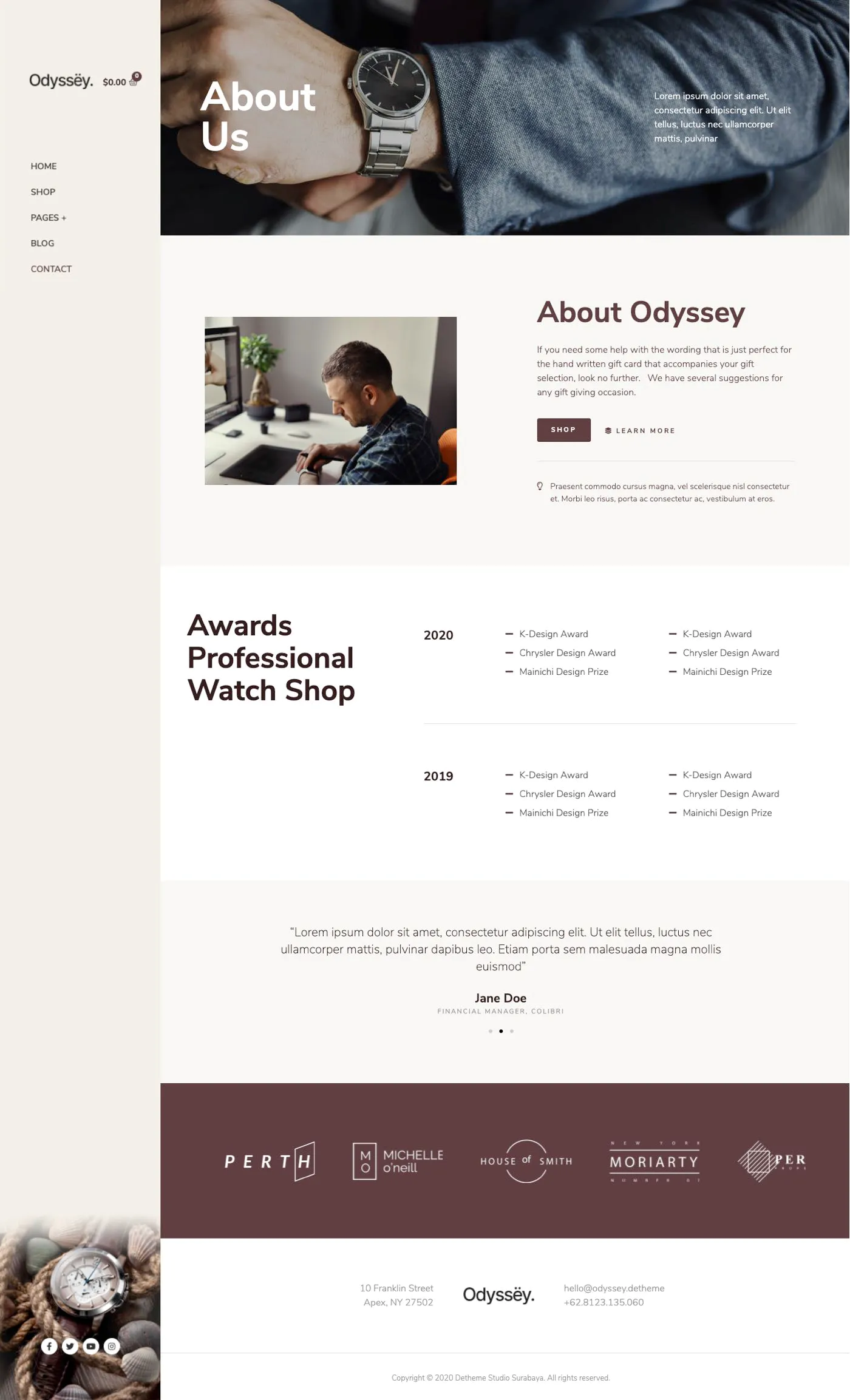 Odyssey – Jewelry & Watch WooCommerce Template Kit插图1