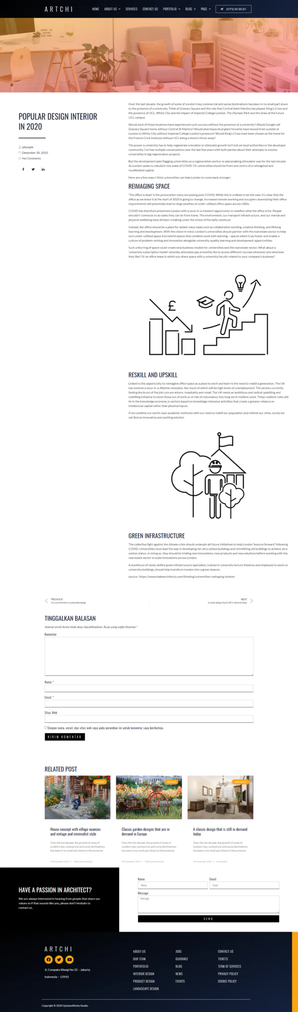 Artchi - Modern Architecture Elementor Template Kit插图3