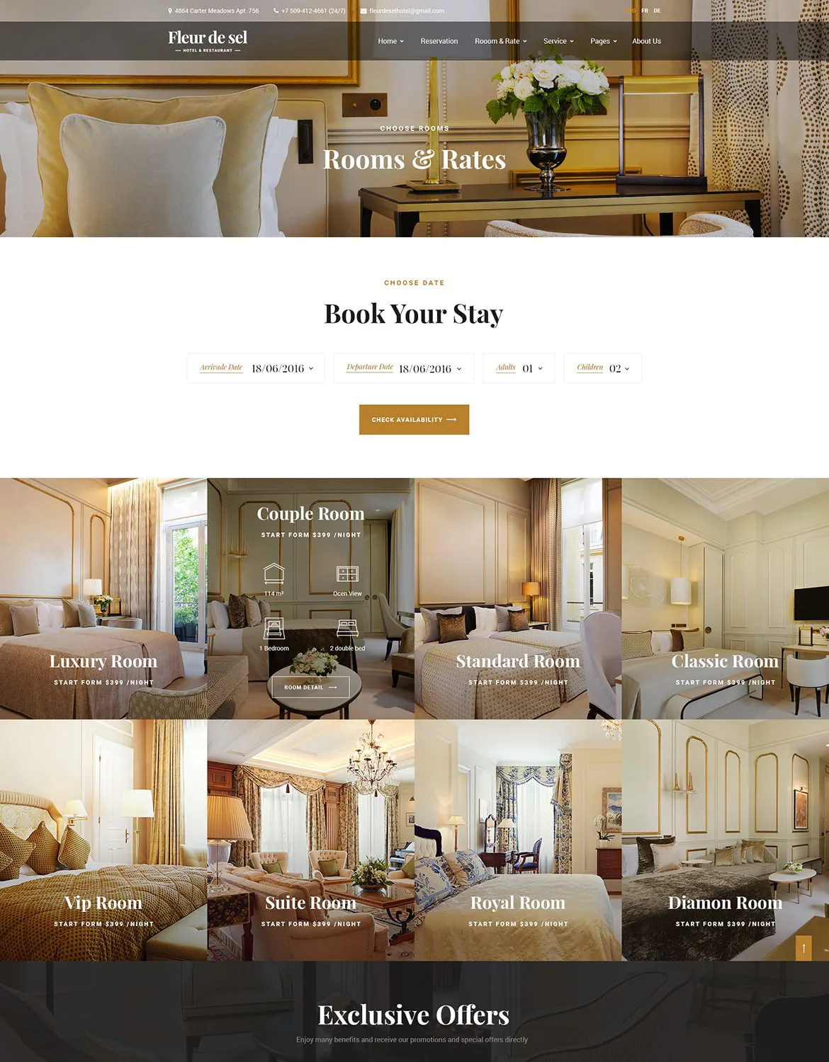 Fleurdesel - Hotel Booking WordPress Theme插图3